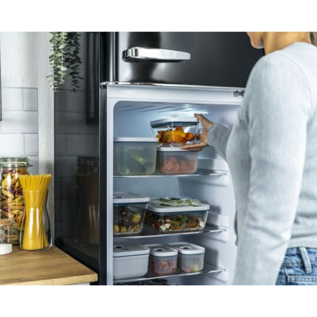 Zwilling 368013100 Fresh & Save Vakumlu Yemek Taşıma Kabı, L, Plastik, Beyaz-Akdeniz Mavisi