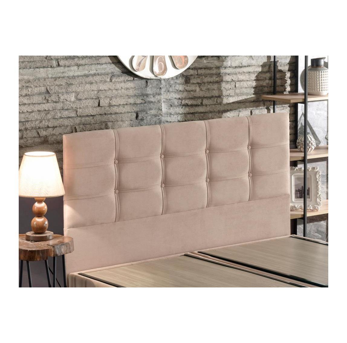 Niron Yatak Polo Çift Kişilik Yatak Başlığı - 160 Cm Sütlü Kahve Kumaş Başlık 600C1PO000180