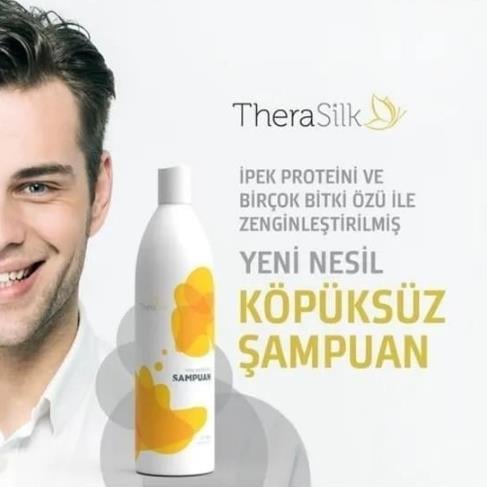 Therasilk Ipek Proteinli Kolajenli Şampuan Saç Dökülmesine Karşı Onarıcı Besleyici Kepeğe Karşı 400 ml