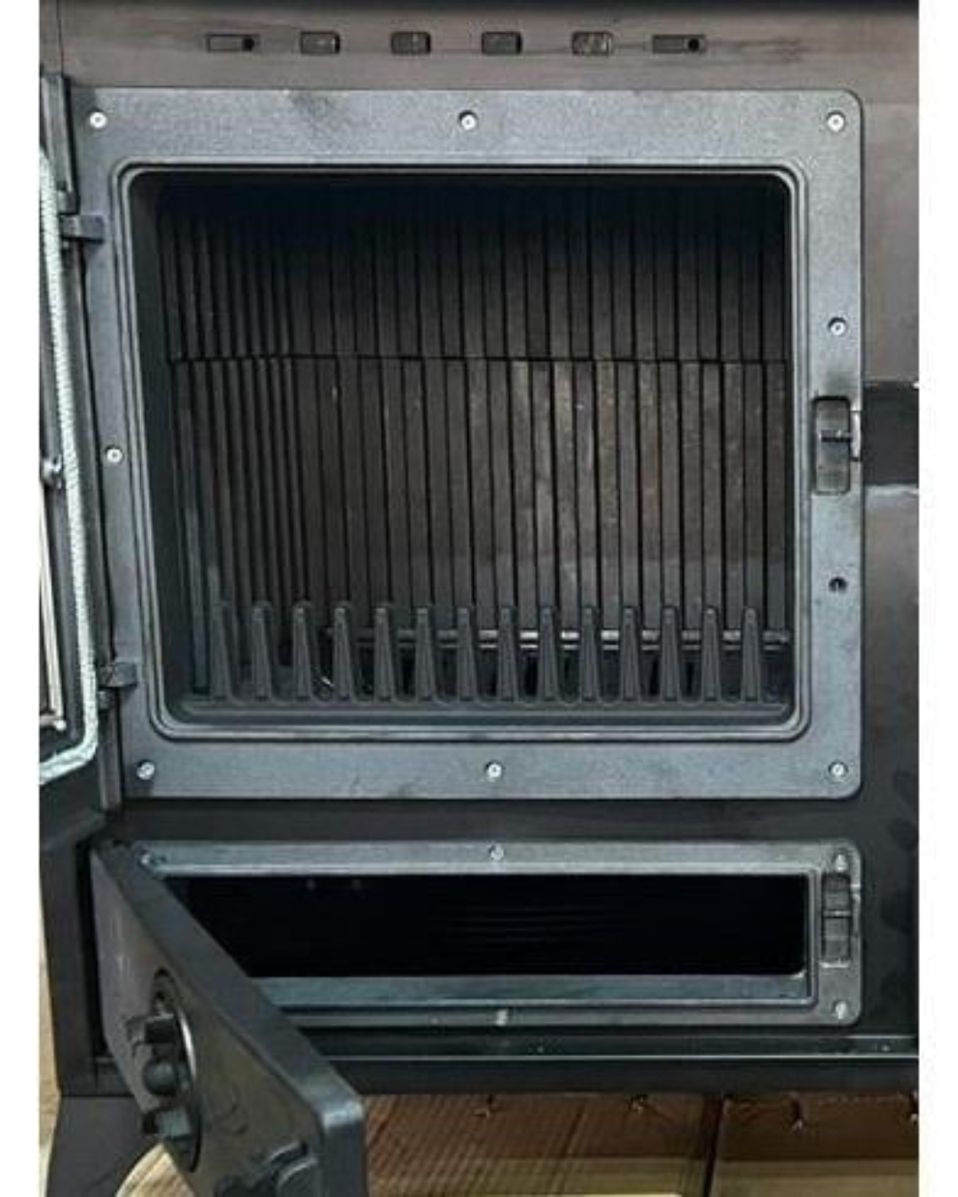 Reyo Stove Halfeti Büyük Camlı Fırınlı Şömine Kuzine Soba