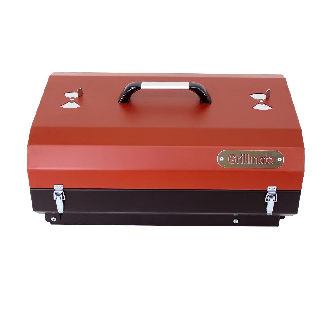 Grillmate Cookout Katlanır Ayak Kilitli Barbekü Mangal-Kırmızı