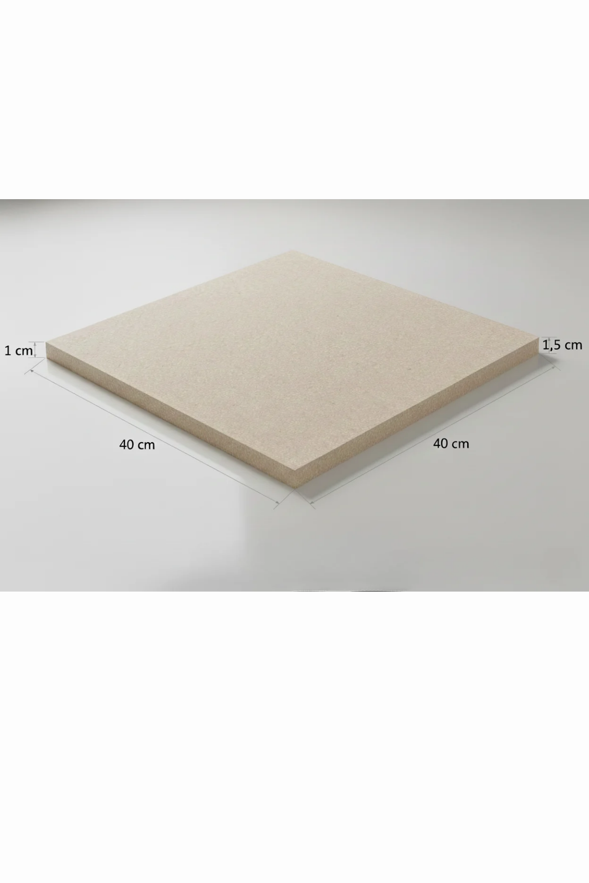 Nap's Oven 40x40x1,5 cm Kordiyerit Pizza Taşı