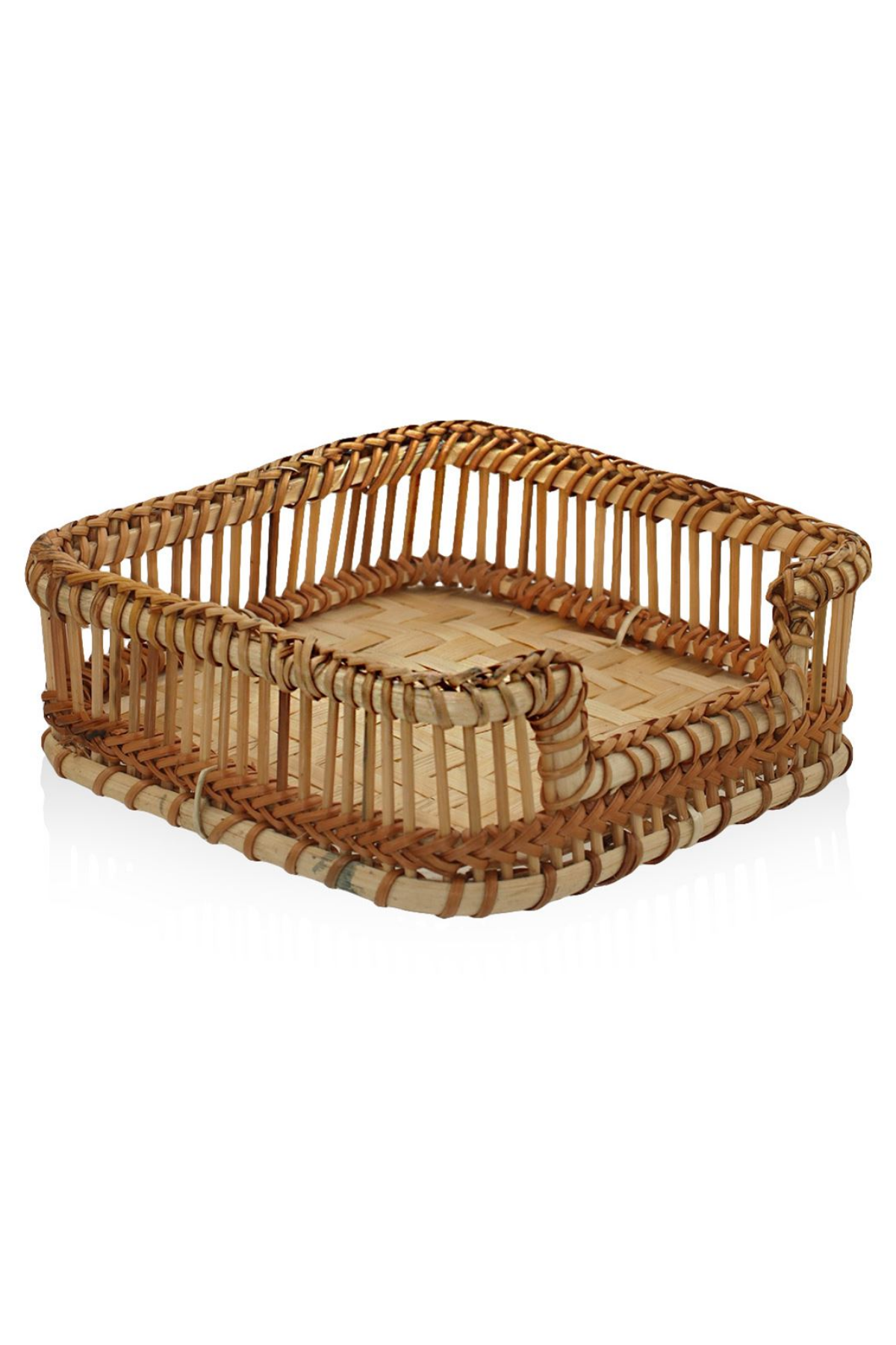 The Mia Bambu Peçetelik Natural 18x4x6 cm