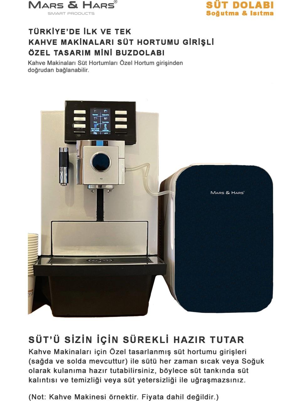 Mars&Hars KCB10 12/220 Kahve Makinesi Uyumlu Çok Amaçlı 10 Litre Mini Buzdolabı