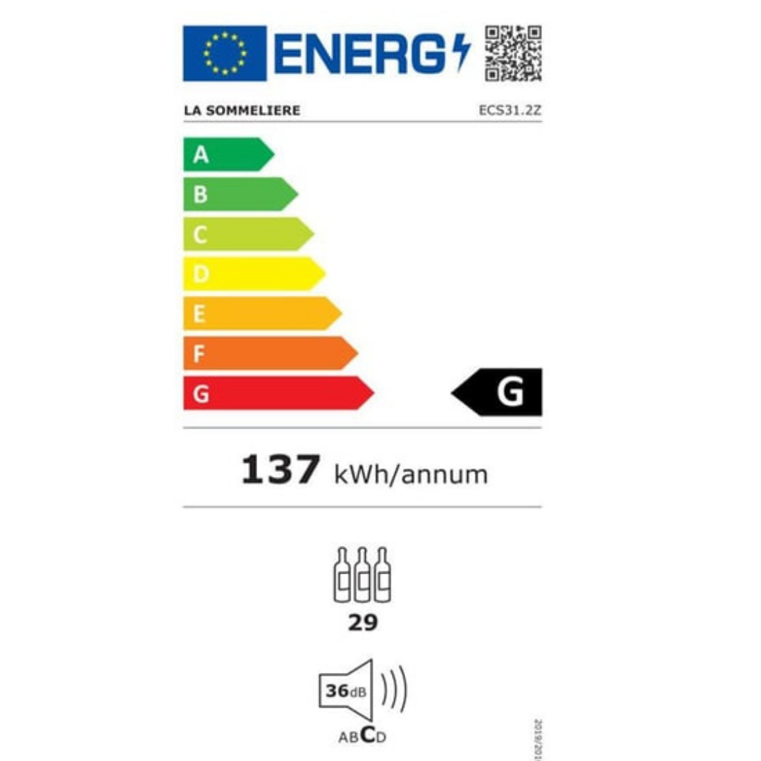 La Sommeliere ECS312Z Çift Isılı Service Solo Şarap Dolabı - 29 Şişe 