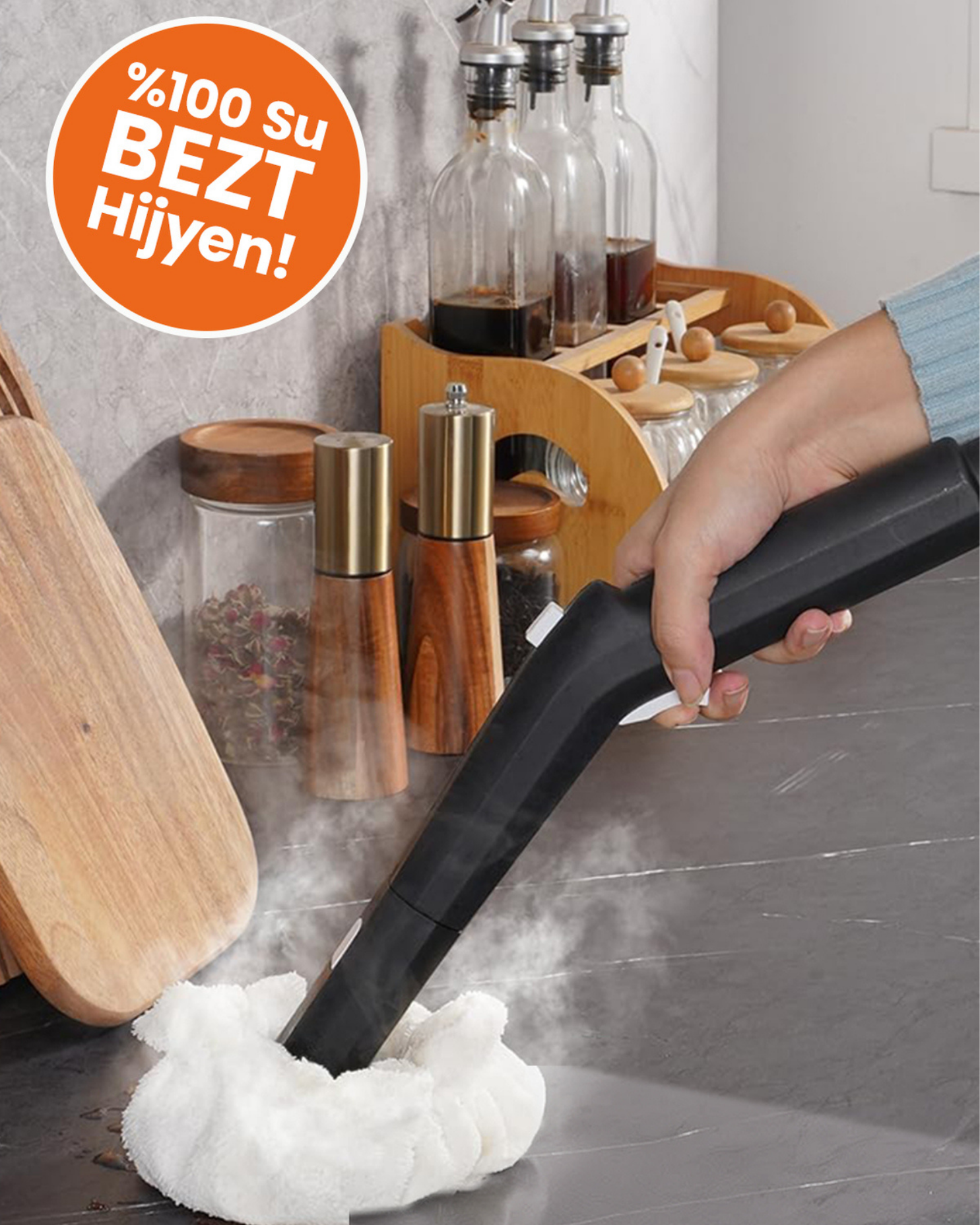 Bezt Steam Pro 30 Saniyede Hızlı Isınma 4.5 Bar 1650W Buharlı Temizlik Makinesi 