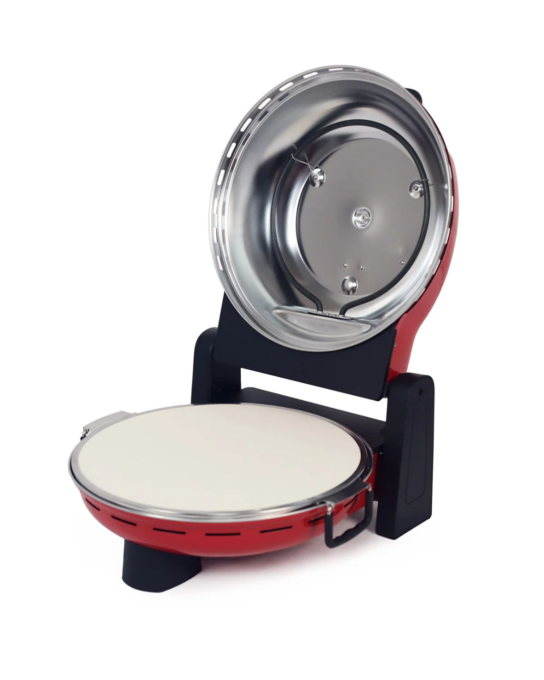 Dr.Maya Pro+ Çok Amaçlı Elektrikli Taş Fırın Tandır ve Ekmek Yapma Makinesi Kırmızı - Pizza Lahmacun Ekmek