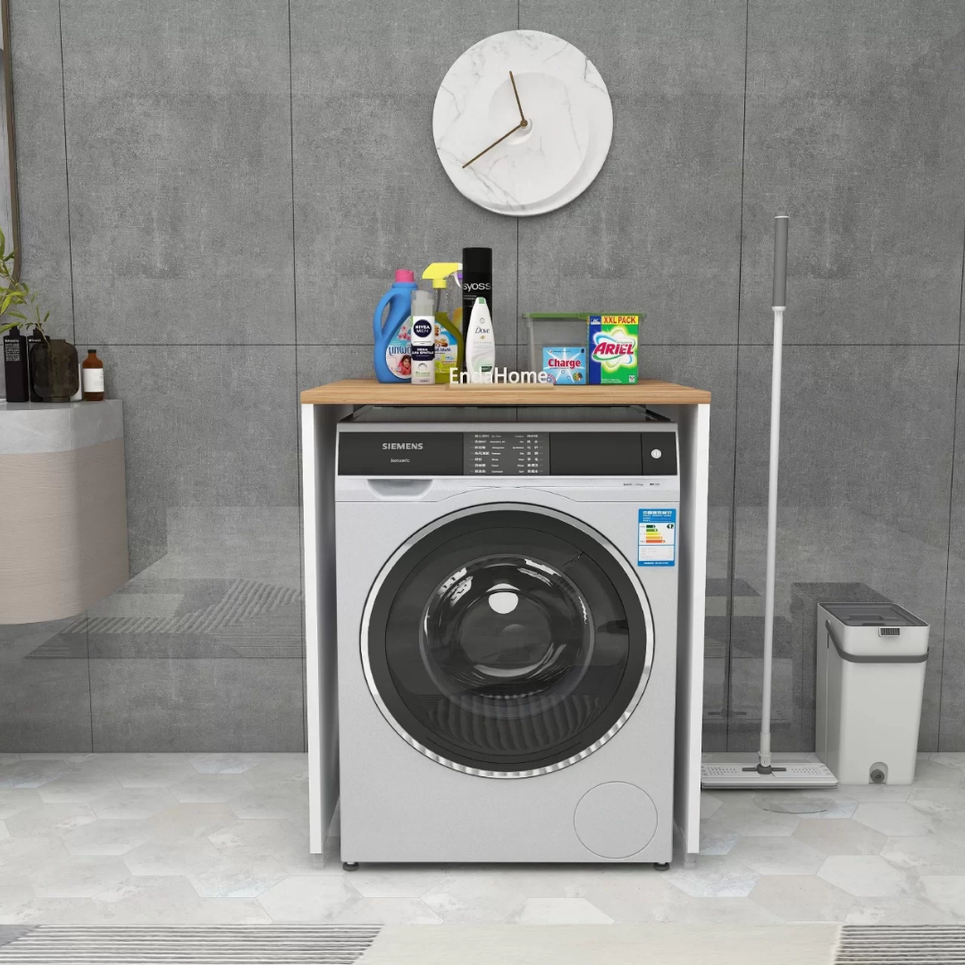 Enda Home Çamaşır Makinesi Dolabı 89x65 cm Çam - Beyaz