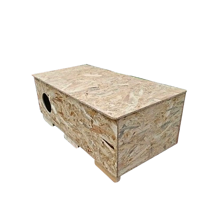 Melada Kedi Evi Dış Ortam Uygun Ahşap Kedi Evi OSB 100x50x40 cm