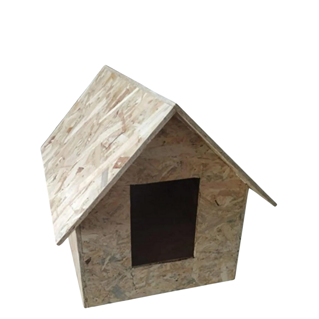 Melada Kedi Evi Dış Ortam Uygun Ahşap Kedi Evi OSB 46x34x34 cm