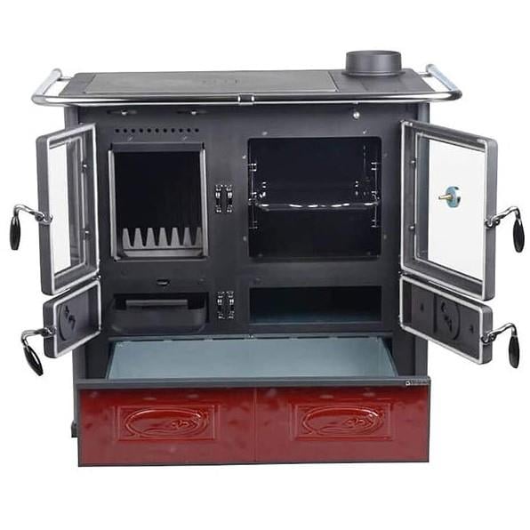 La Nordica Rosa 5.0 İtalyan Fırınlı Şömine Soba Kırmızı