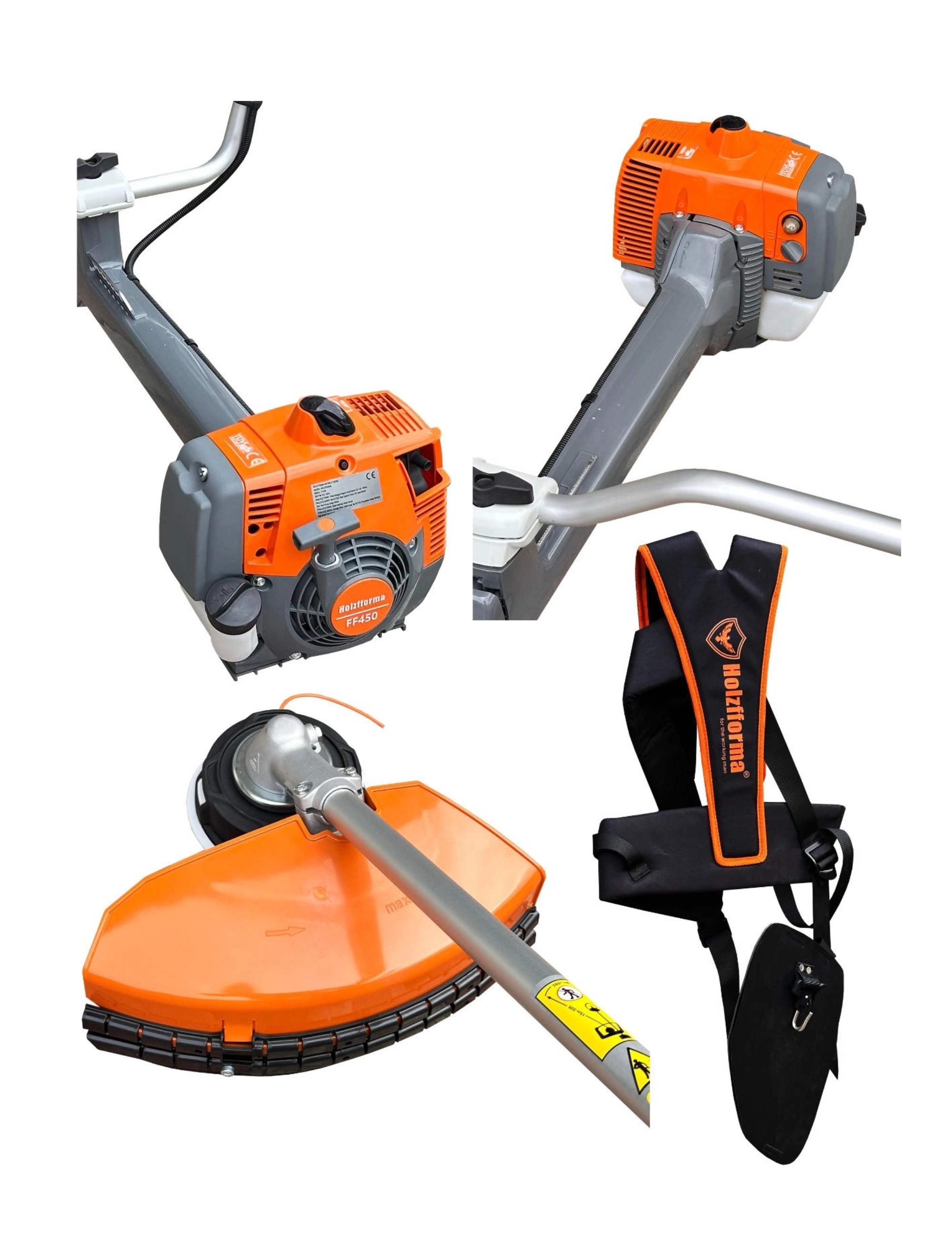 Holzfforma Motorlu Yan Tırpan 2,9Hp Profesyonel Benzinli Tırpan