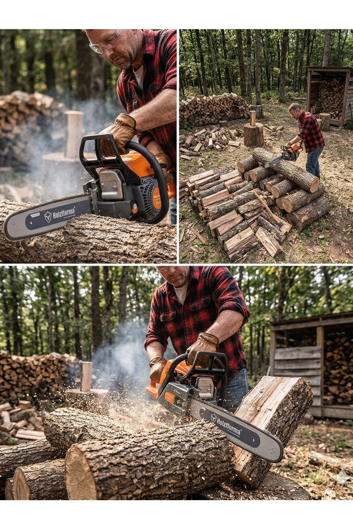 Holzfforma G255E Benzinli Easy Start Motorlu Testere 3.1 HP