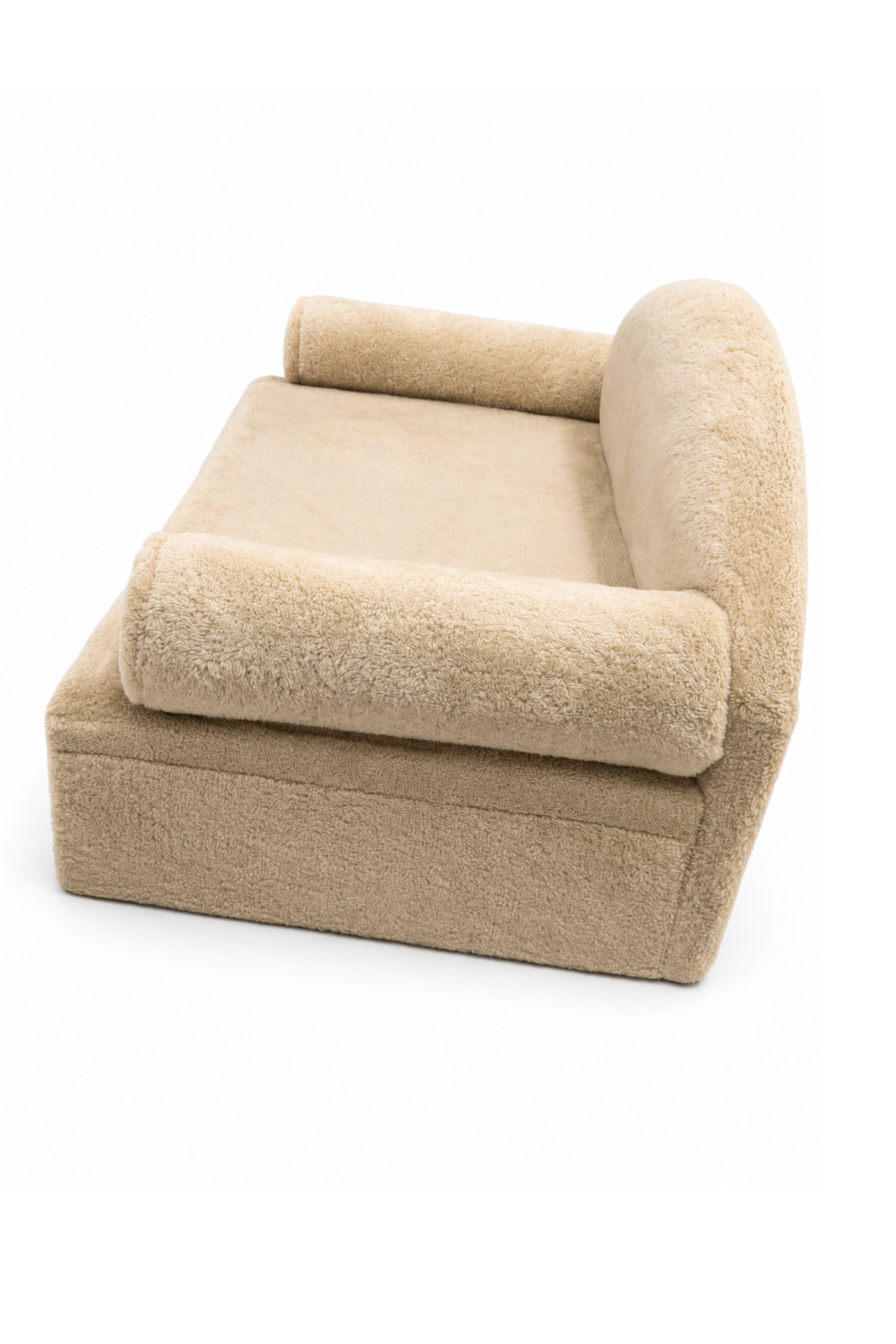 Reyo Pet Peluş Kedi Koltuğu, Kedi Kanepesi, Kedi Yatağı, Evcil Hayvan Dinlenme Koltuğu, Rahat Kedi Sofa Yatağı, 45x33x25 cm Bej