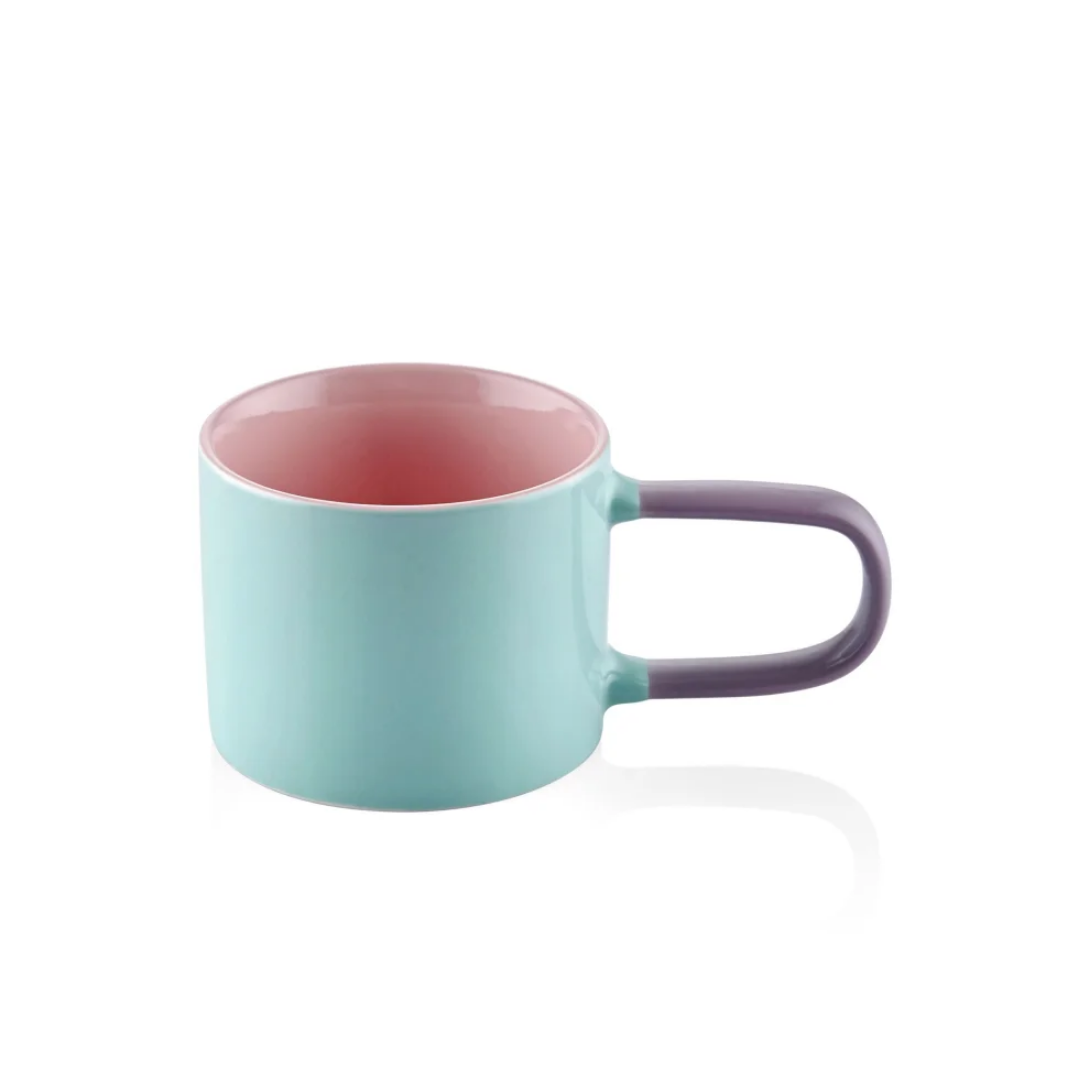 The Mia Rainbow Porselen Kupa Yeşil 270 ml