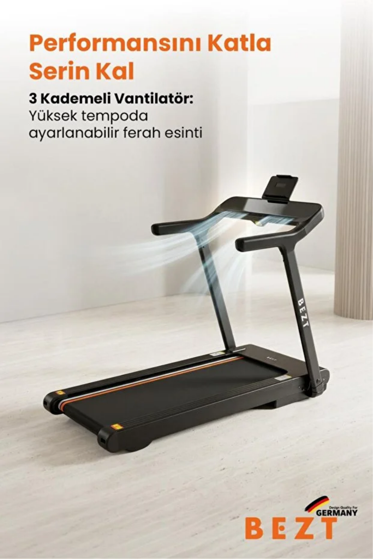 Bezt Run Smart Pro SPR600 Katlanabilir Koşu Bandı Siyah