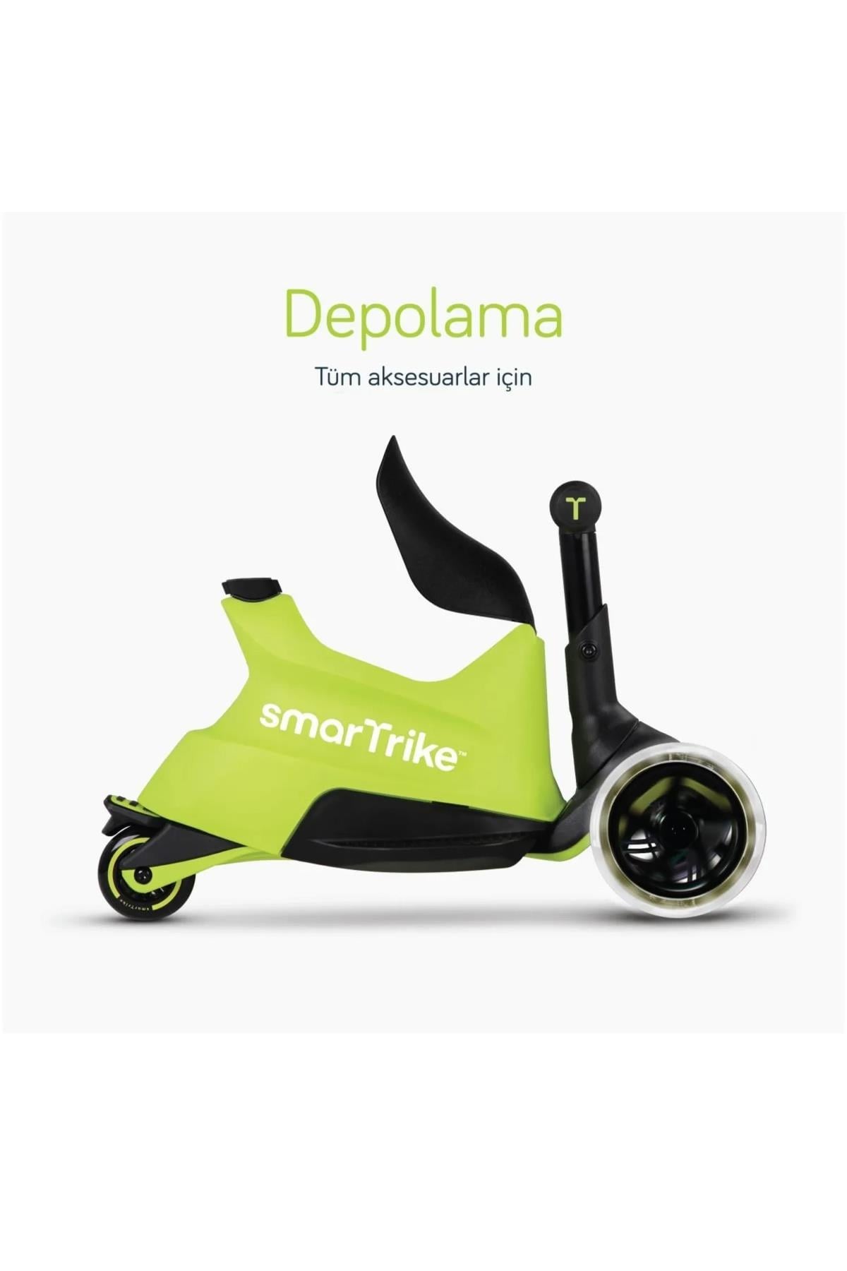 smarTrike Xtend Ride On Sarı Ebeveyn Kontrollü 3 Tekerlekli Çocuk Scooter