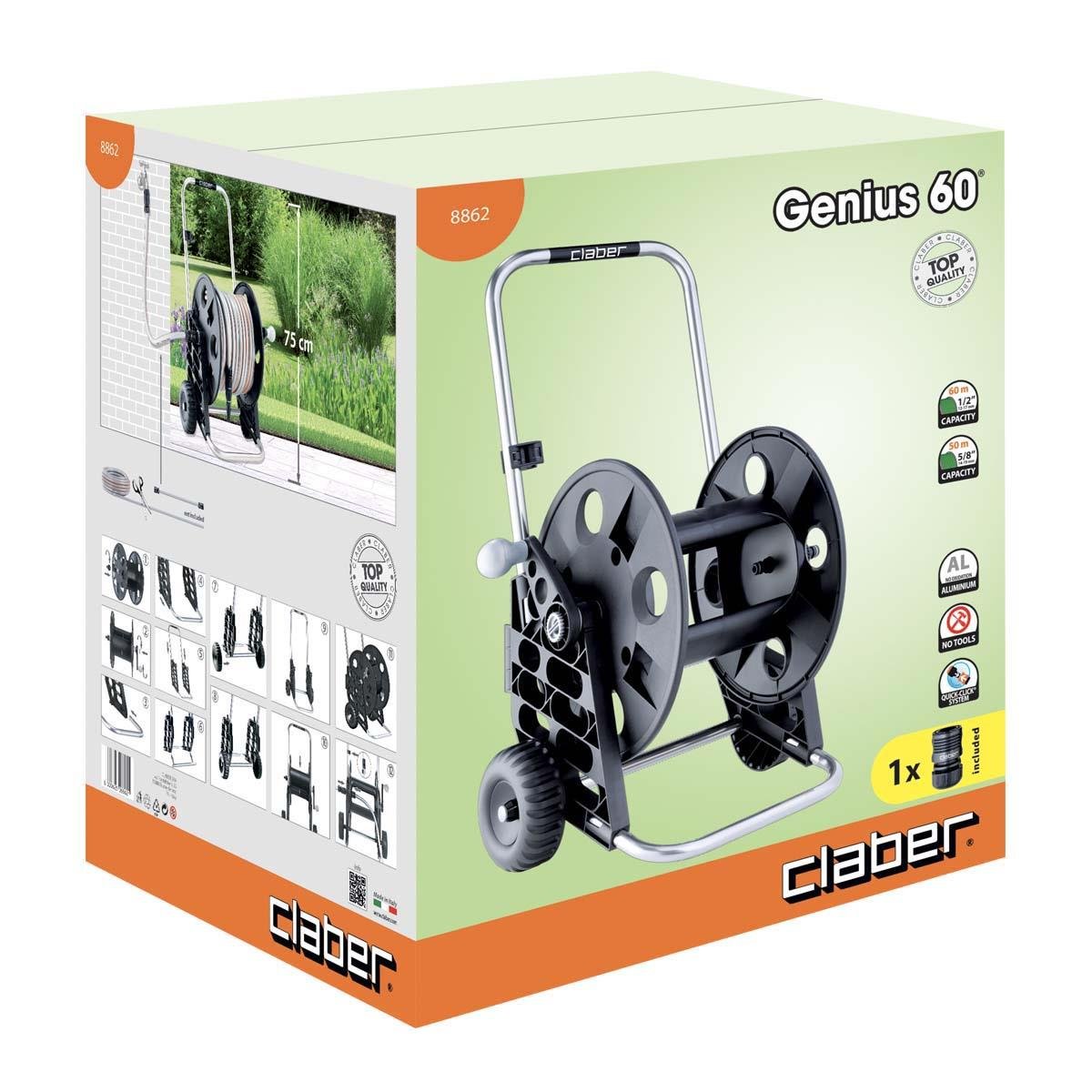 Claber 8862 Genius 60 Hortum Arabası