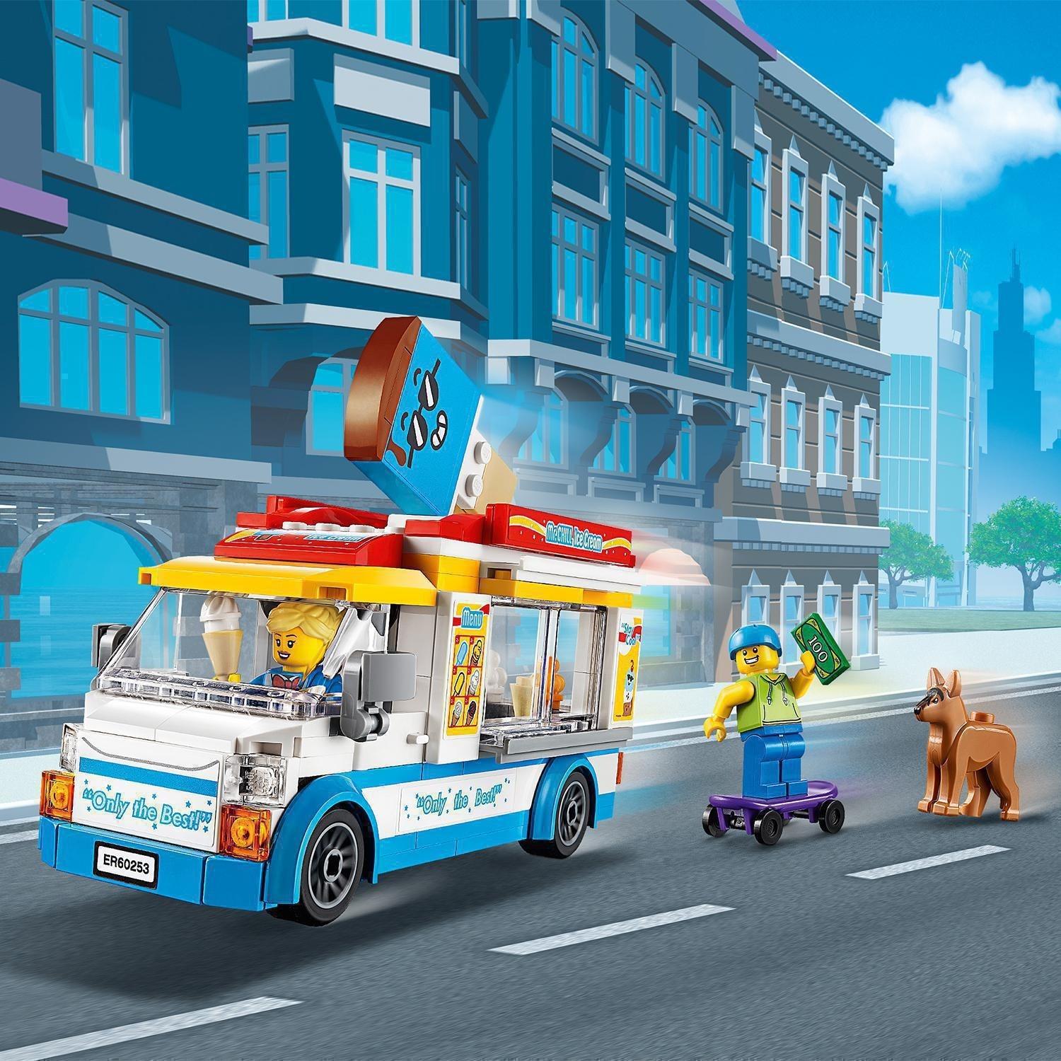 Lego City Dondurma Arabası 60253 Çocuklar için Yaratıcı Oyuncak Yapım Seti (200 Parça)