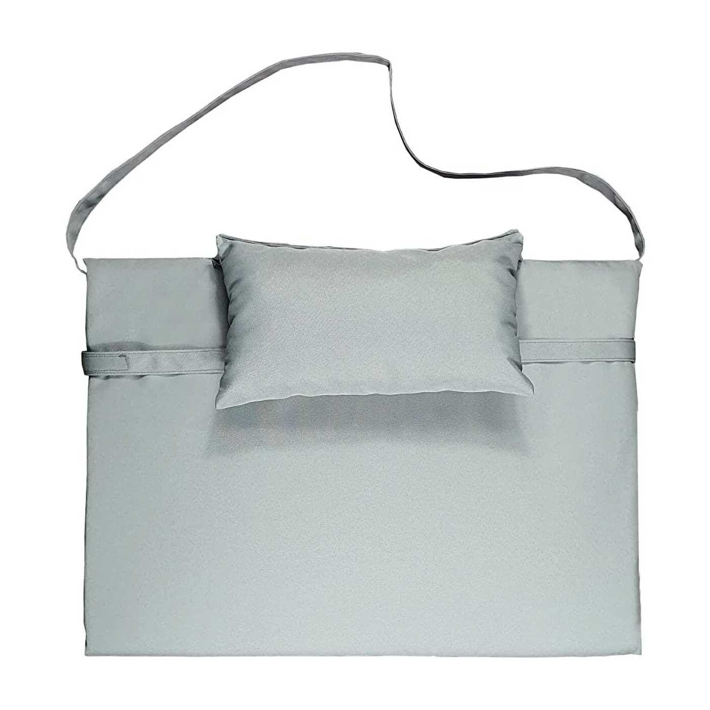 Bysay Taşınabilir Katlanır Plaj Havuz Minderi, Şezlong Minderi Kamp Yatağı Gri