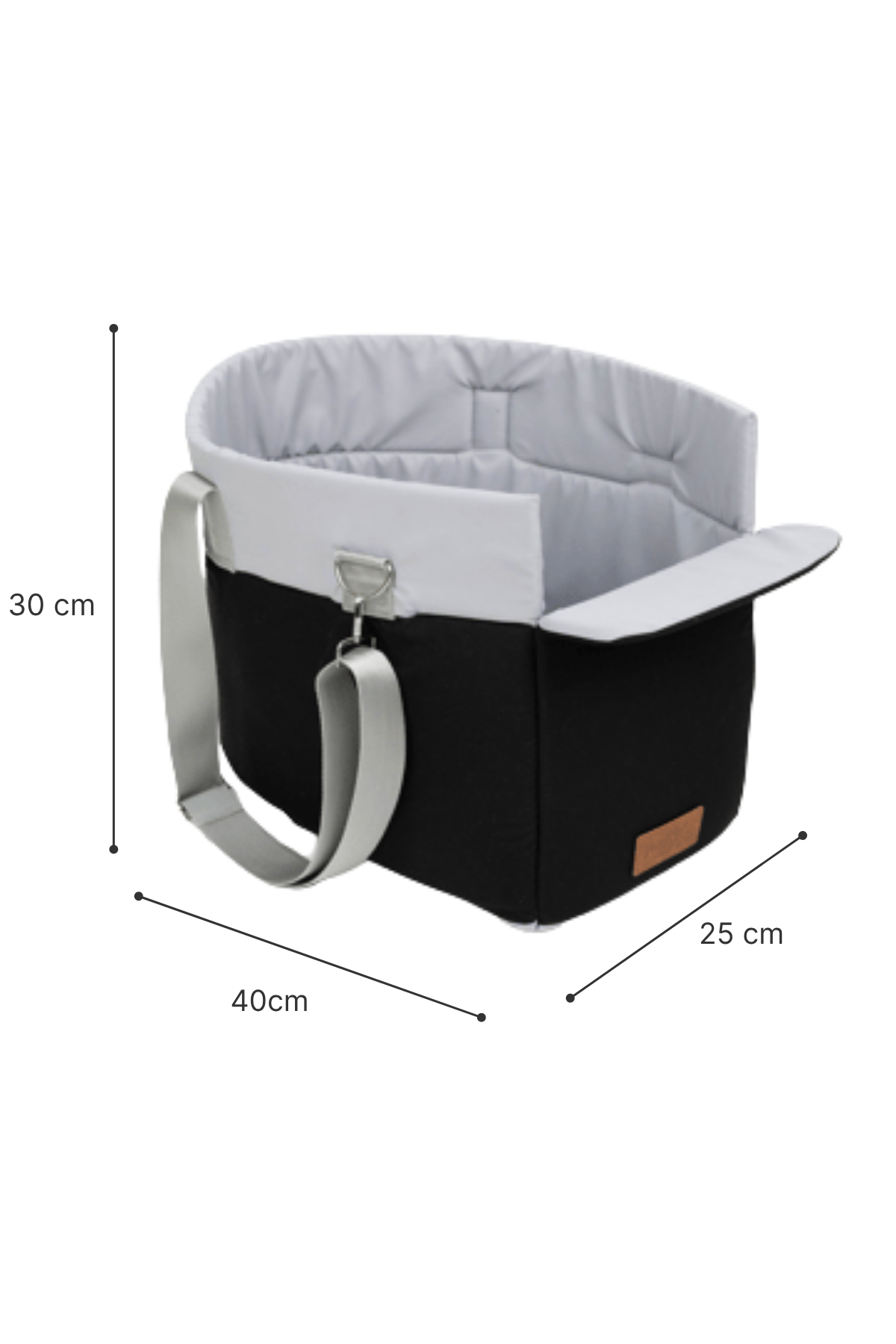 Reyo Max Design Kedi Köpek Taşıma Çantası Siyah – Seyahat için Hafif ve Hava Alabilen Evcil Hayvan Çantası