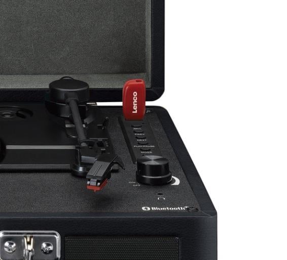 Lenco Classic Phono TT-115 Bk Siyah Hoparlörlü Bluetoothlu Pikap Plak Çalar