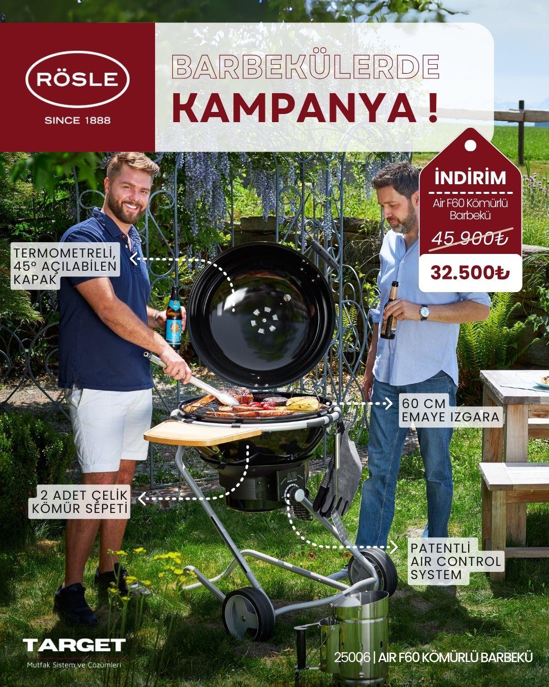 Rösle Air F60 Kömürlü Barbekü
