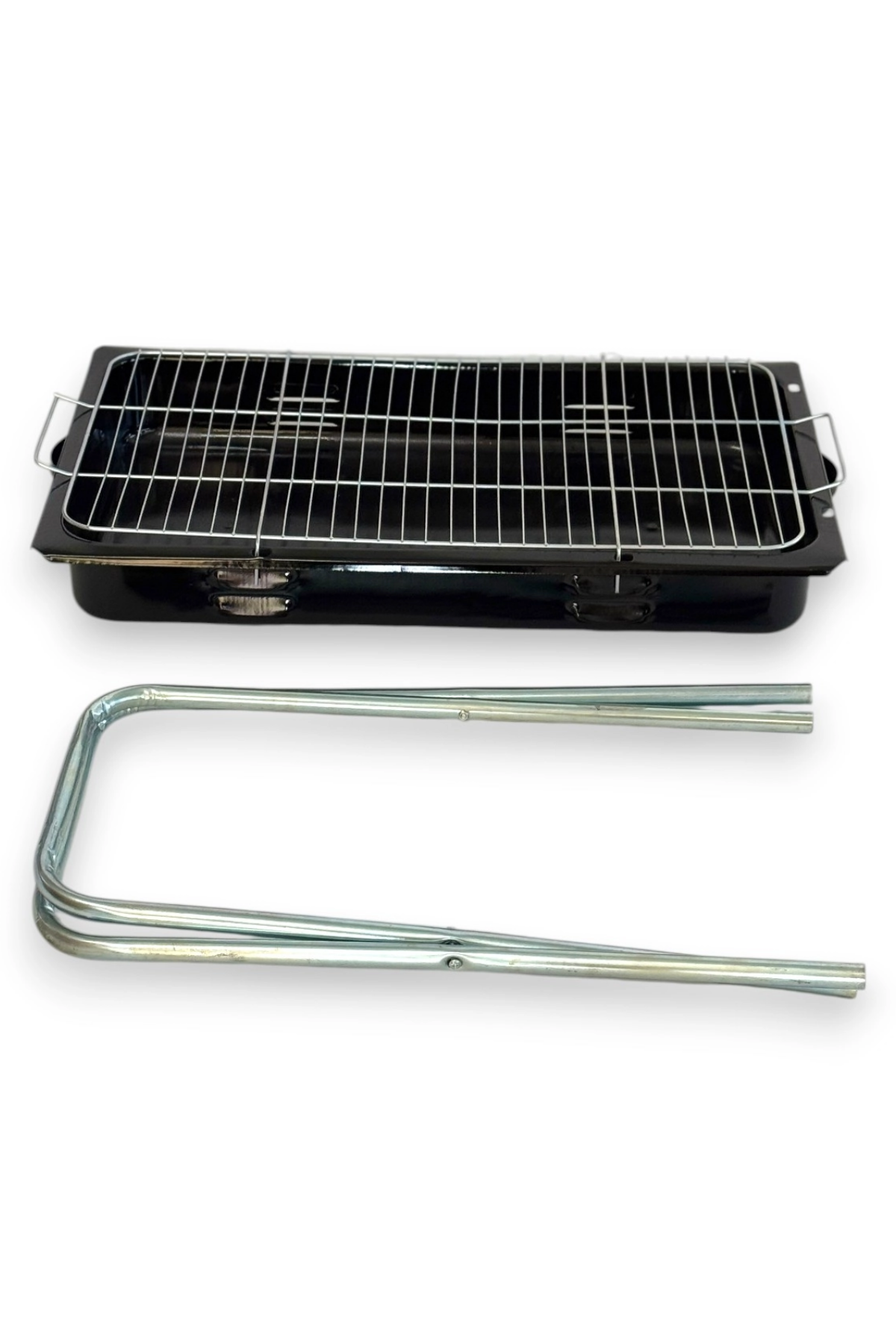 Pratik Outdoor Portatif Katlanır Ayaklı Emaye Çantalı Mangal 44x27 cm