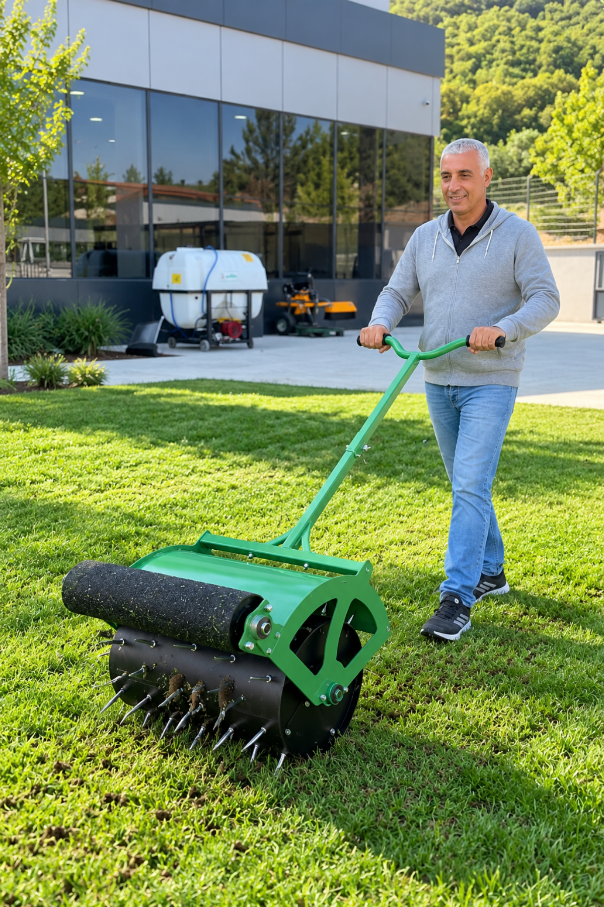 Kadıoğlu X500 Çim Havalandırma Silindiri (50 cm Genişlik)