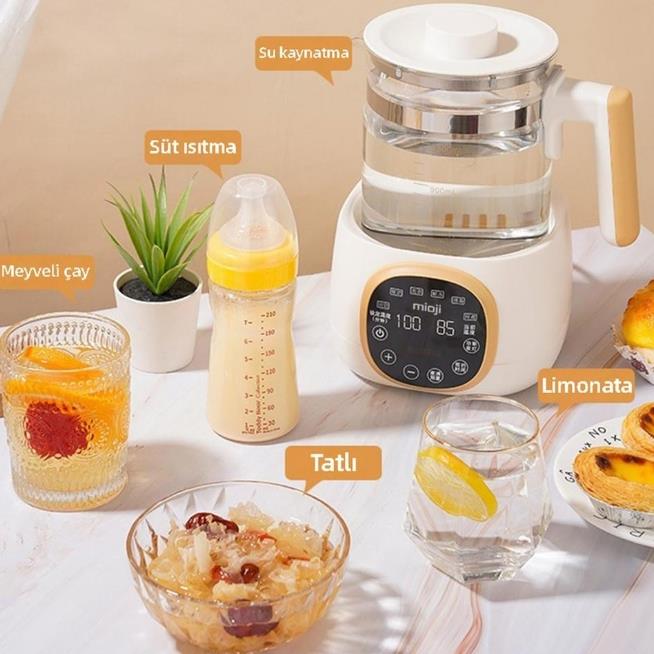 Mioji Mio K99 Çok Fonksiyonlu Isı Kontrolü Isı Sabitleme LED Ekranlı Elektrikli Mama Kettle