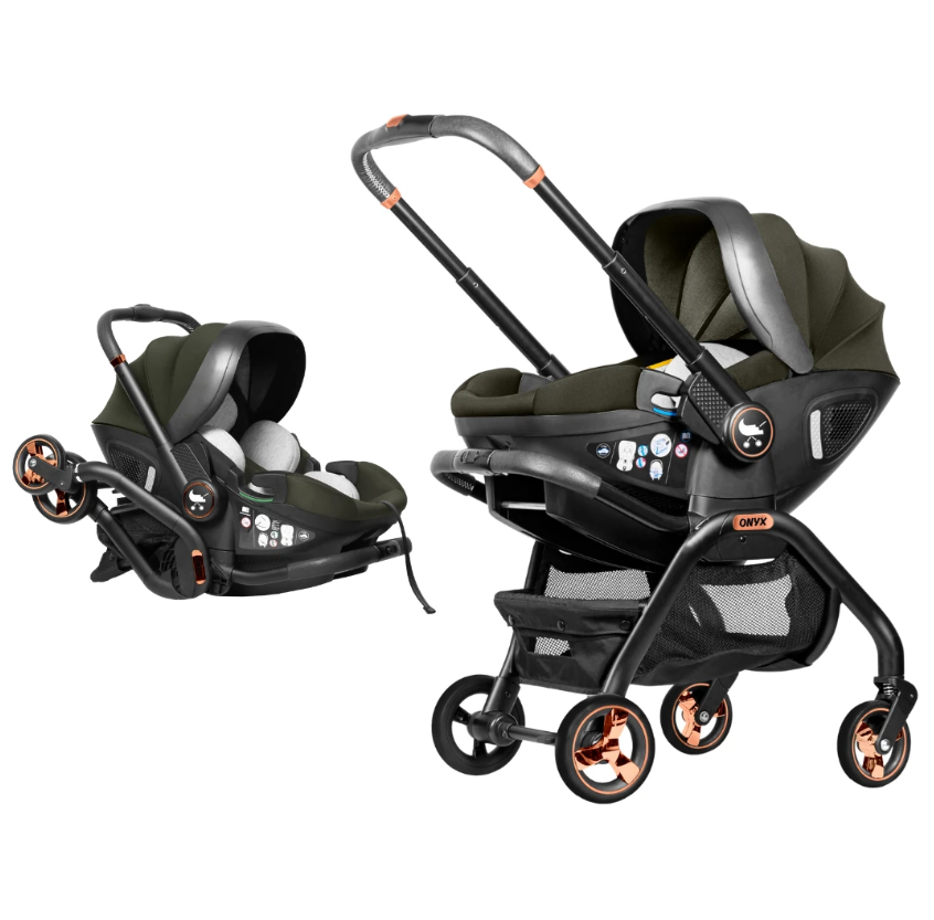 Merkür Bebe Onyx 2'si 1 Arada Oto Koltuğu Bebek Arabası Yeşil