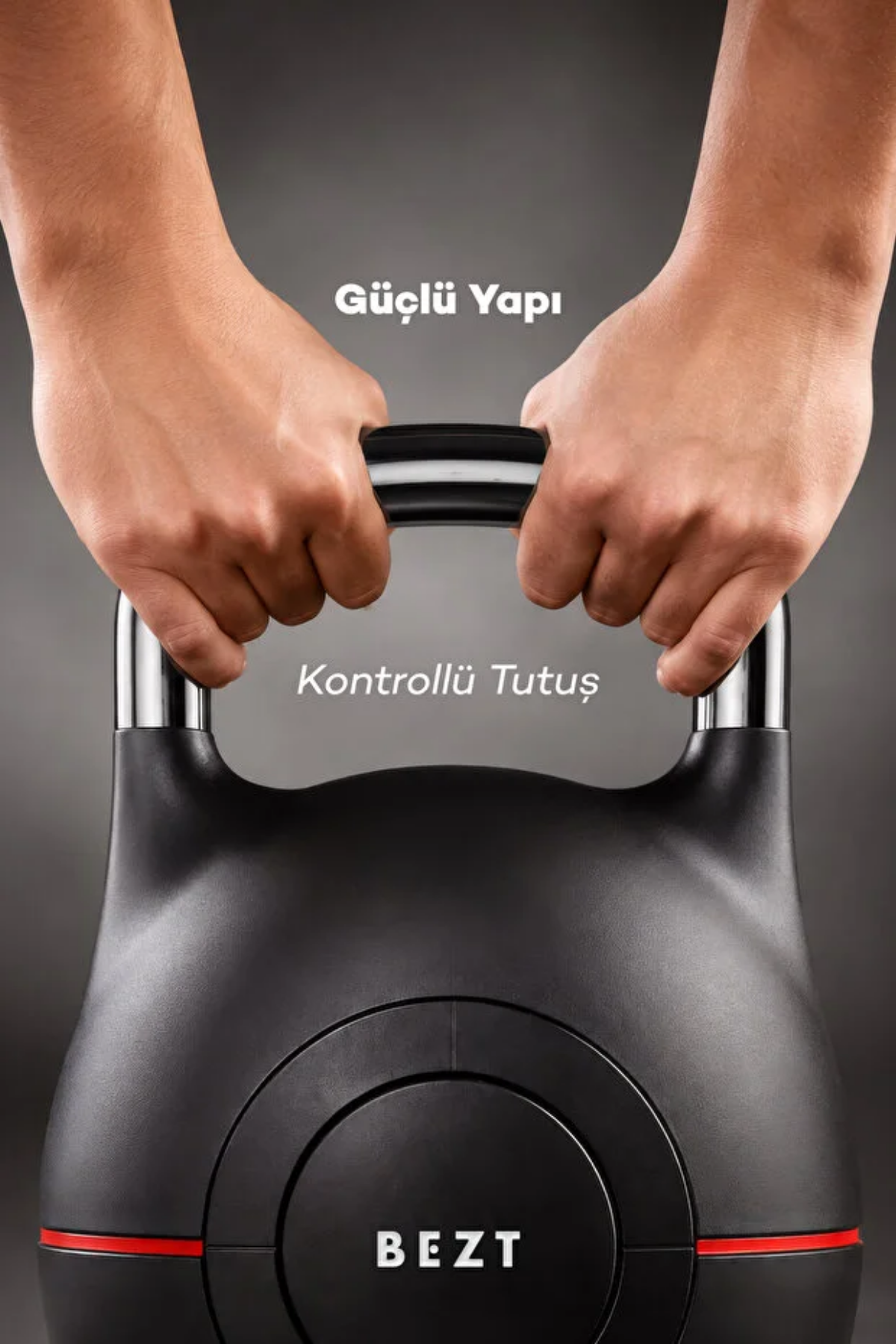 Bezt Pro Ayarlanabilir Kettlebell 20 Kg Siyah - Çok Fonksiyonlu Ağırlık Ayarlı Döküm Kettlebell