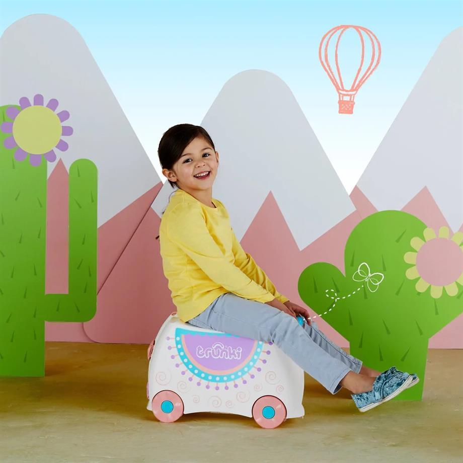 Trunki Lama Lola Binilen ve Sürülen Çocuk Bavulu