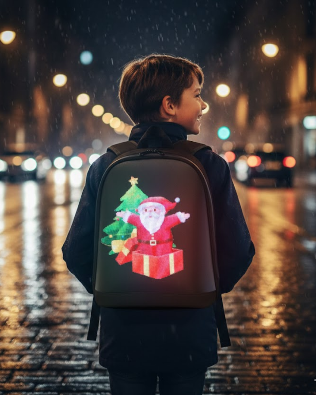 Reyo PixelBag Mini Led Çocuk Çantası Siyah