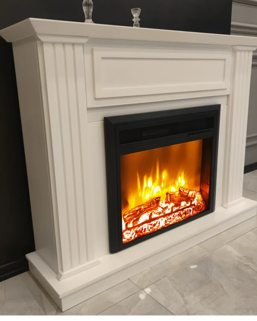 Dlc 0989 Beyaz 1800W Dekoratif Elektrikli Şömine