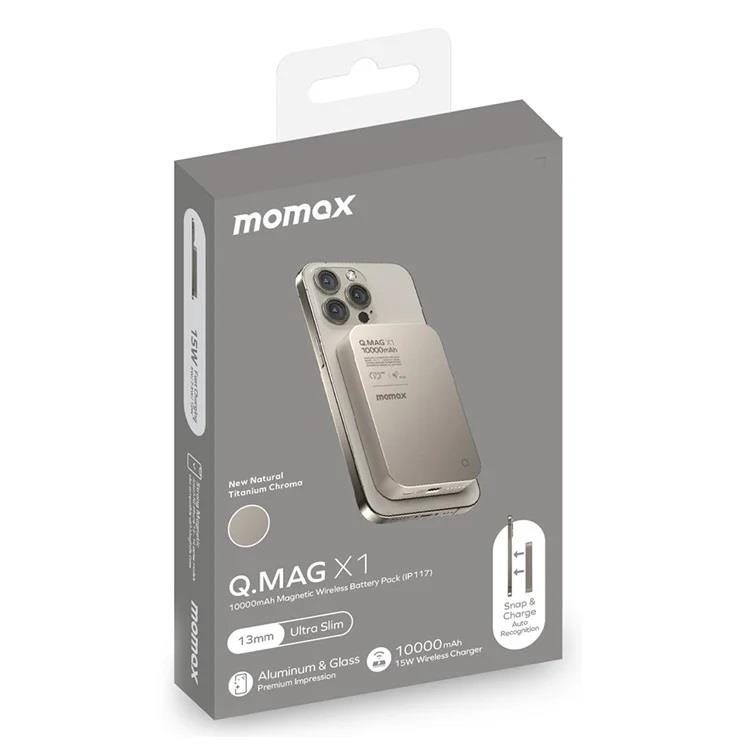 Momax  Titanium Wireless Kablosuz Powerbank 5000mAh MagSafe Uyumlu