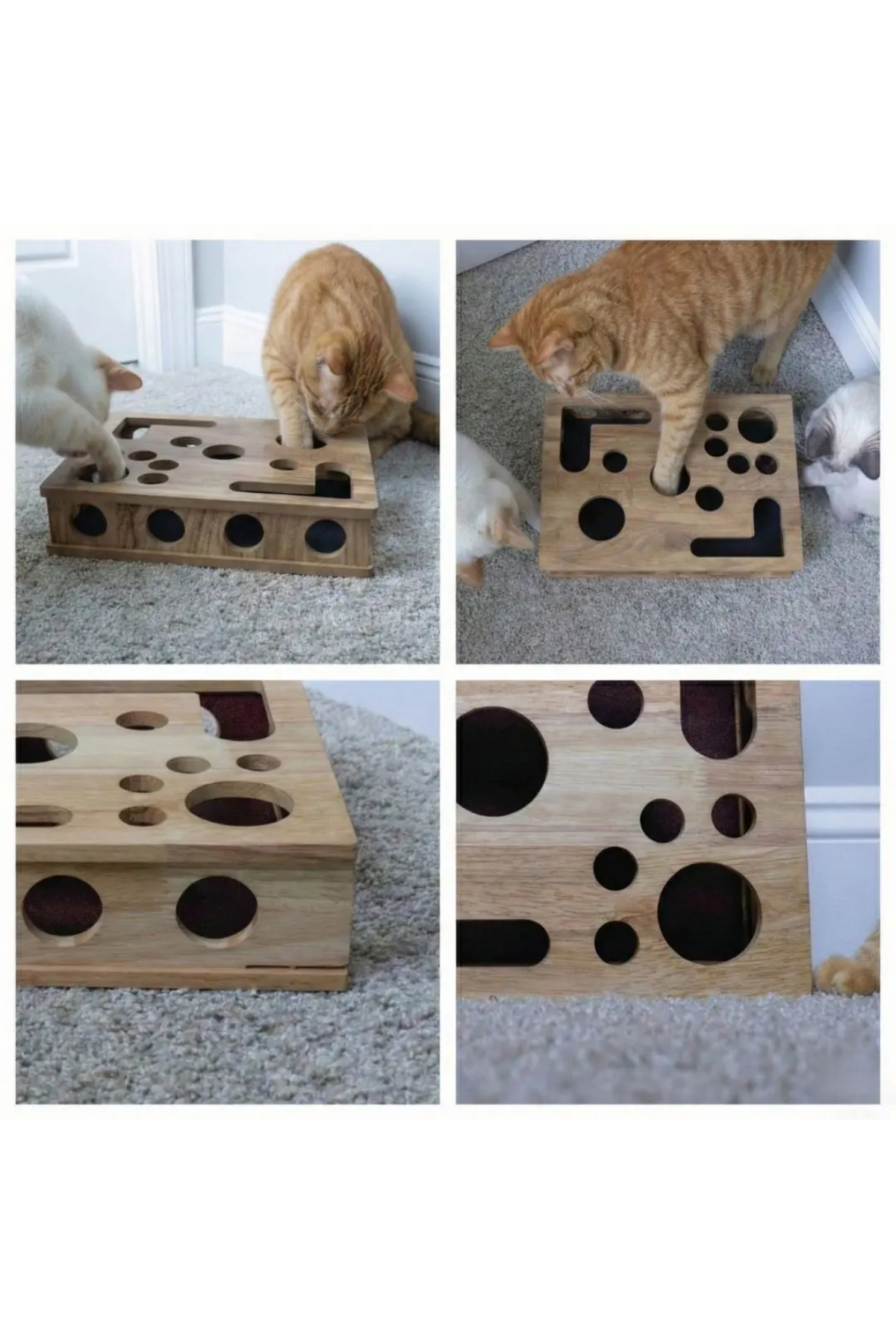 Reyo Pet KediKür Kedi Tırmalama ve Oyun Kutusu – Tırnak Törpüleyici İnteraktif Kedi Oyuncağı