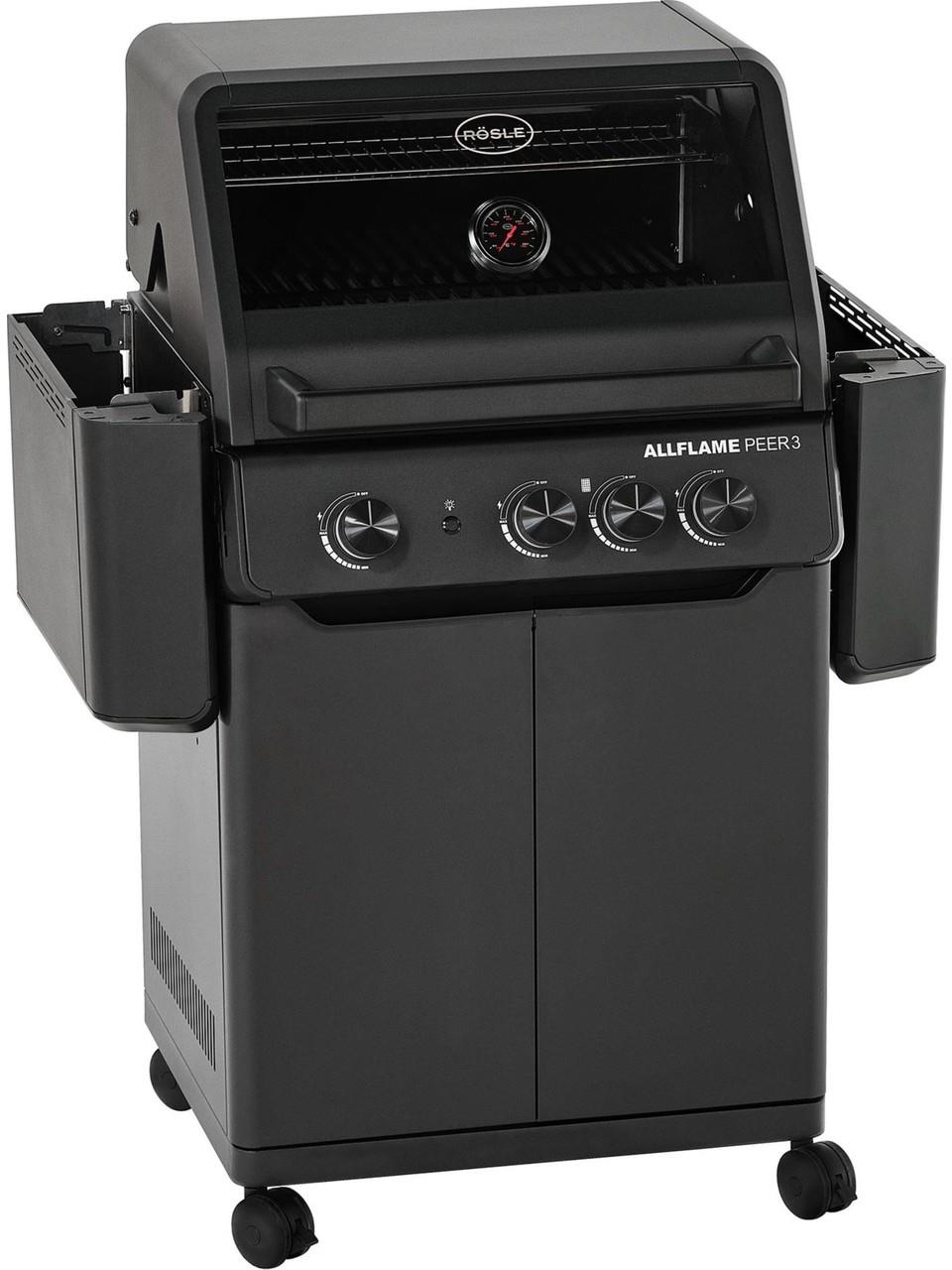 Rösle Allflame Peer 3 Gazlı Barbekü Istasyonu - Siyah