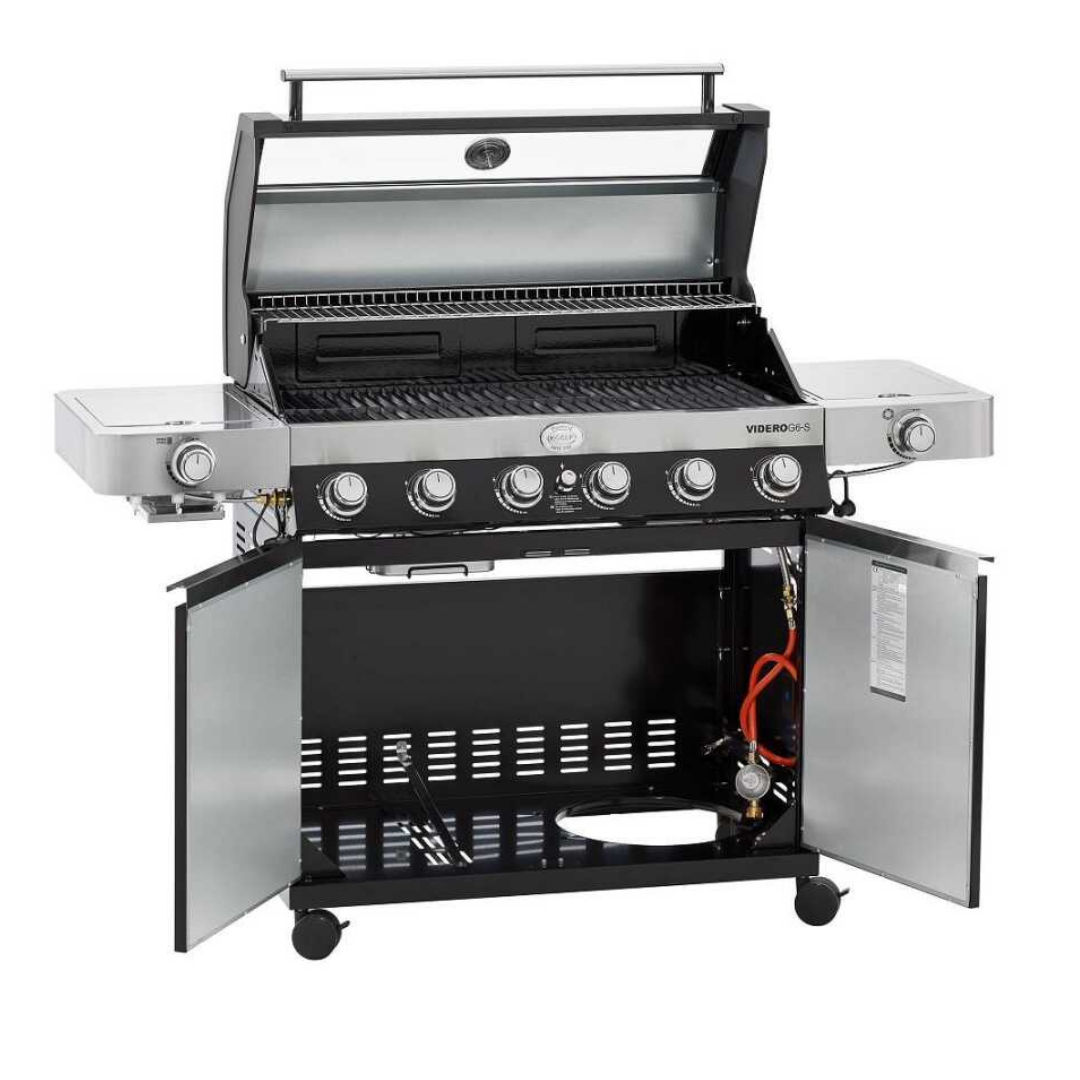 Rösle Videro G6-S Vario Gazlı Barbekü İstasyonu - Siyah