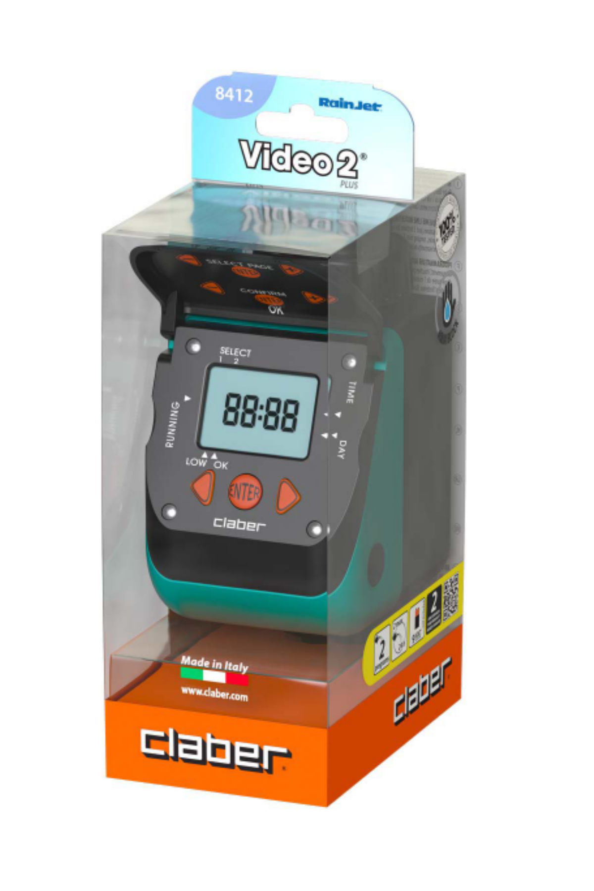 Claber 8412 Aquauno Video-2 Plus Su Zamanlayıcısı