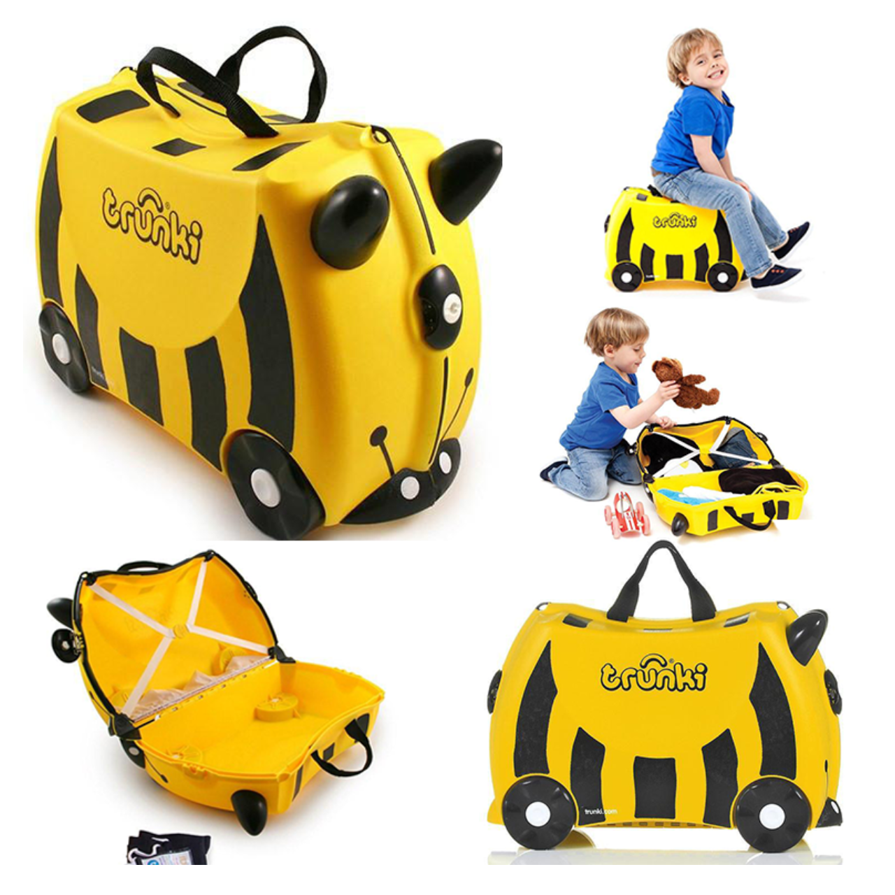 Trunki Arı Bernard Binilen ve Sürülen Çocuk Bavulu