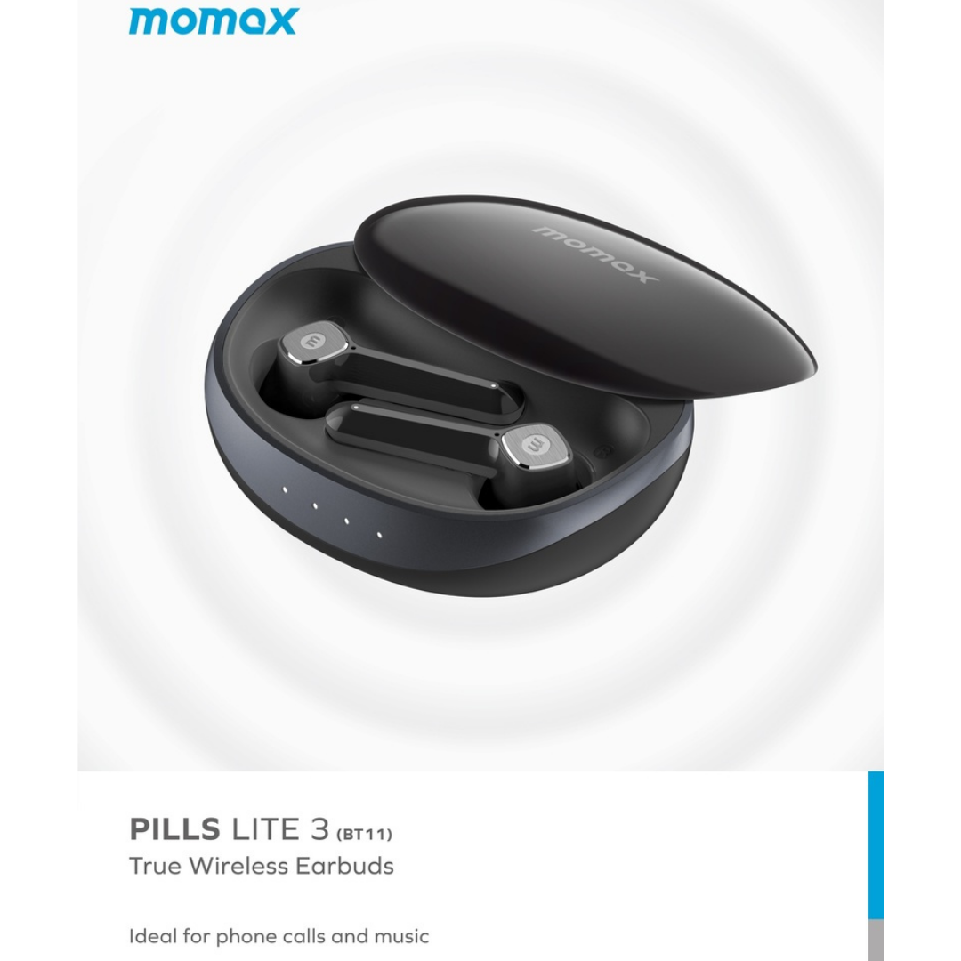 Momax Pills Lite 3 True Wireless Kablosuz Kulaklık Siyah