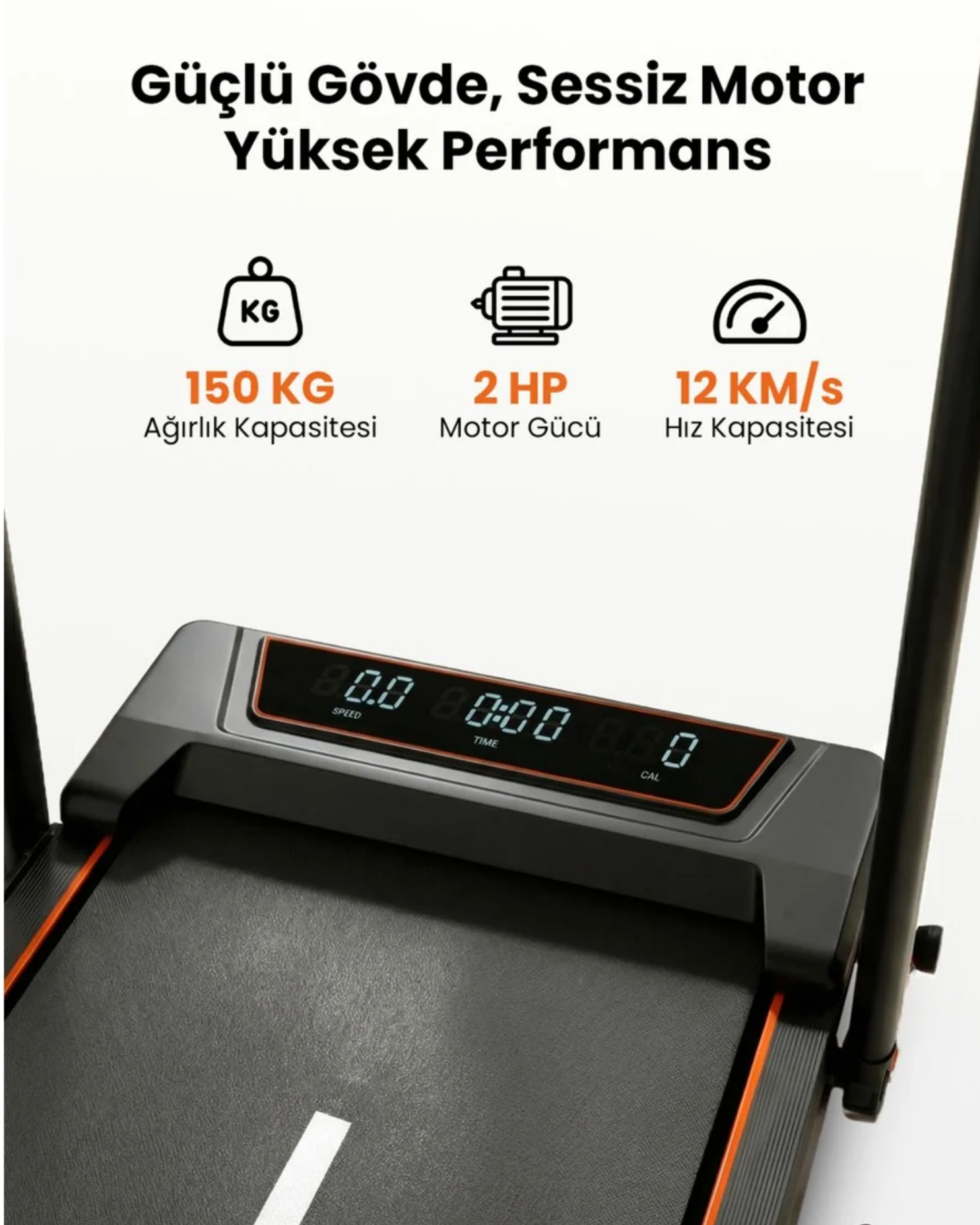 Bezt Run Smart Katlanabilir Koşu Bandı Siyah