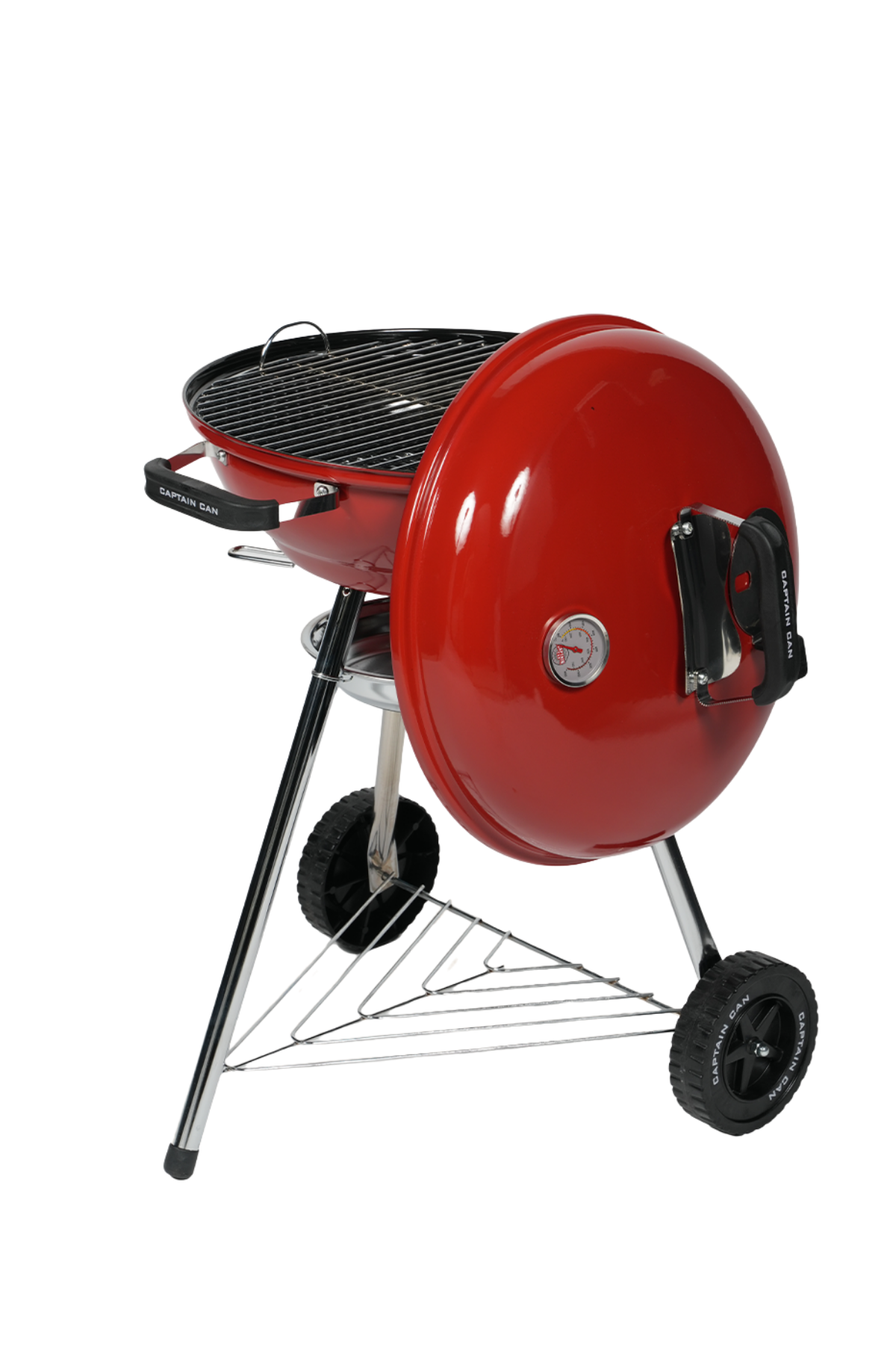 Captain Can Grill Set&Go 47 Kömürlü Mangal & Barbekü - Kırmızı
