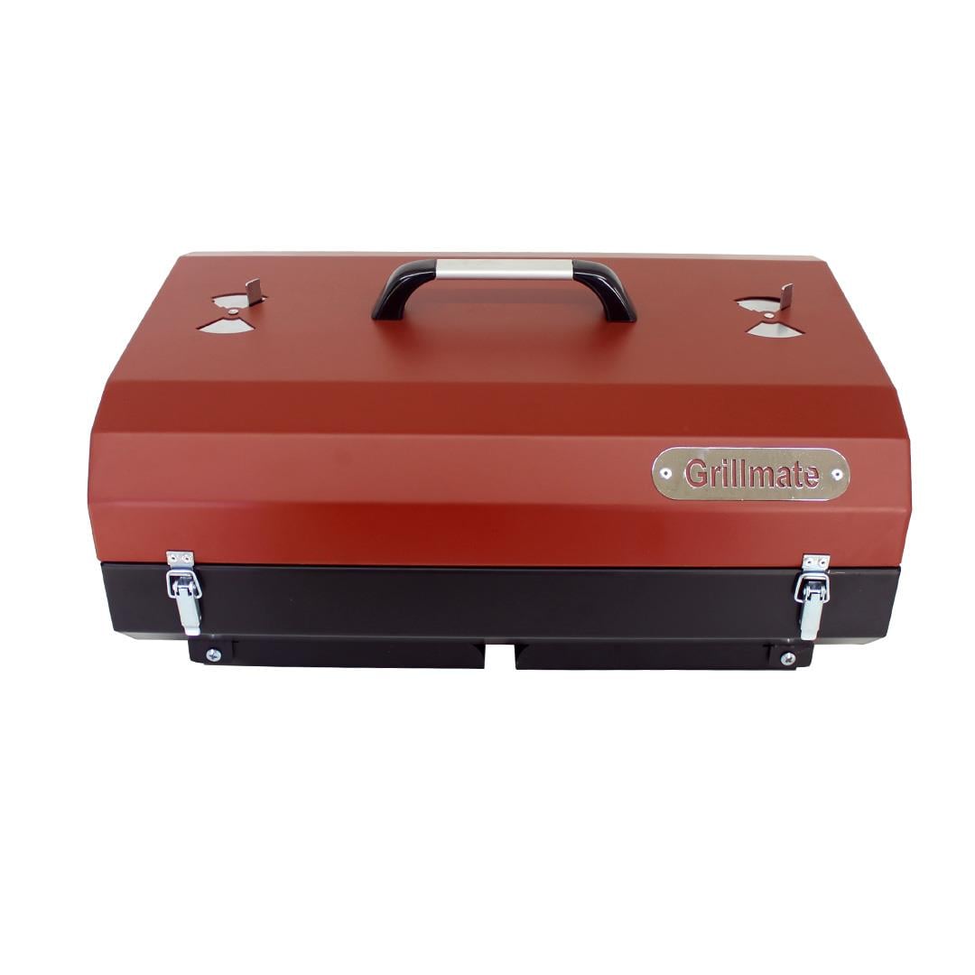 Grillmate Voyager Kilitli Portatif Barbekü Mangal-Kırmızı