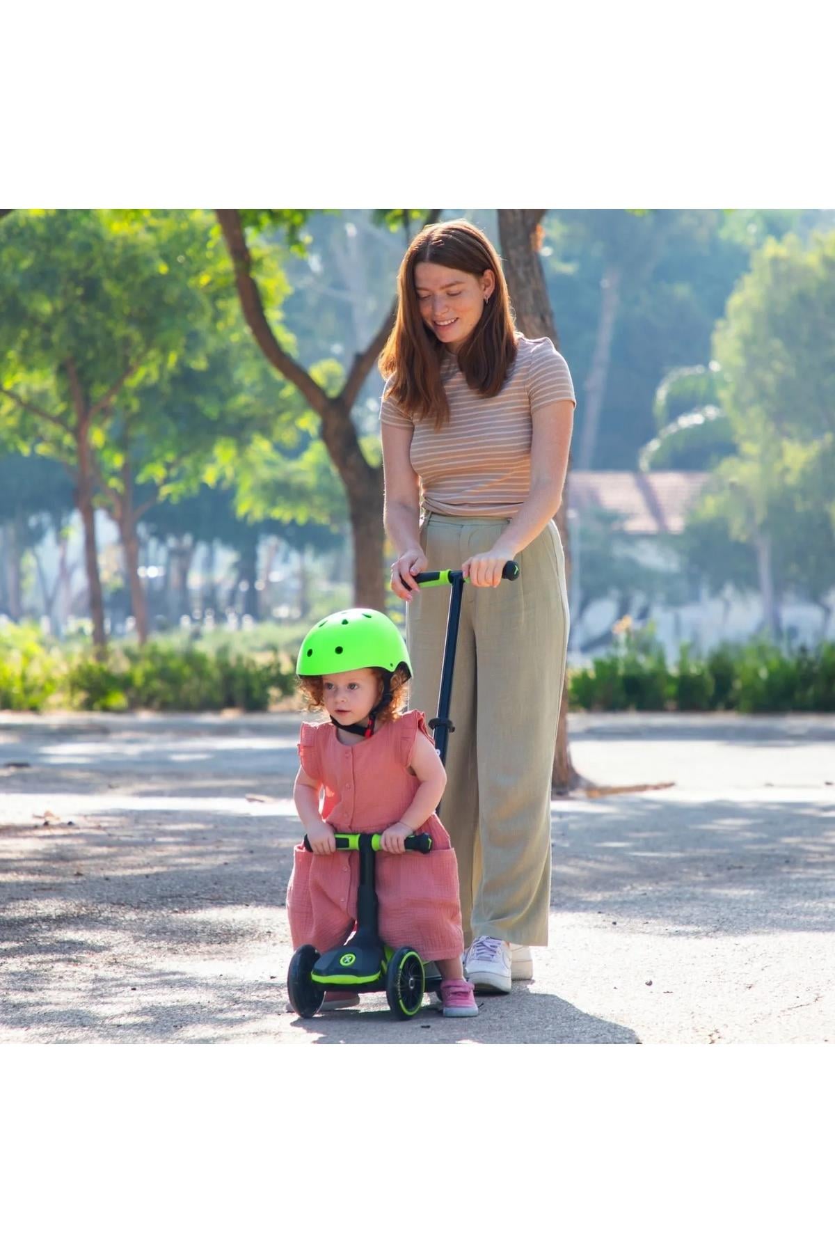 smarTrike Xtend Ride On Sarı Ebeveyn Kontrollü 3 Tekerlekli Çocuk Scooter