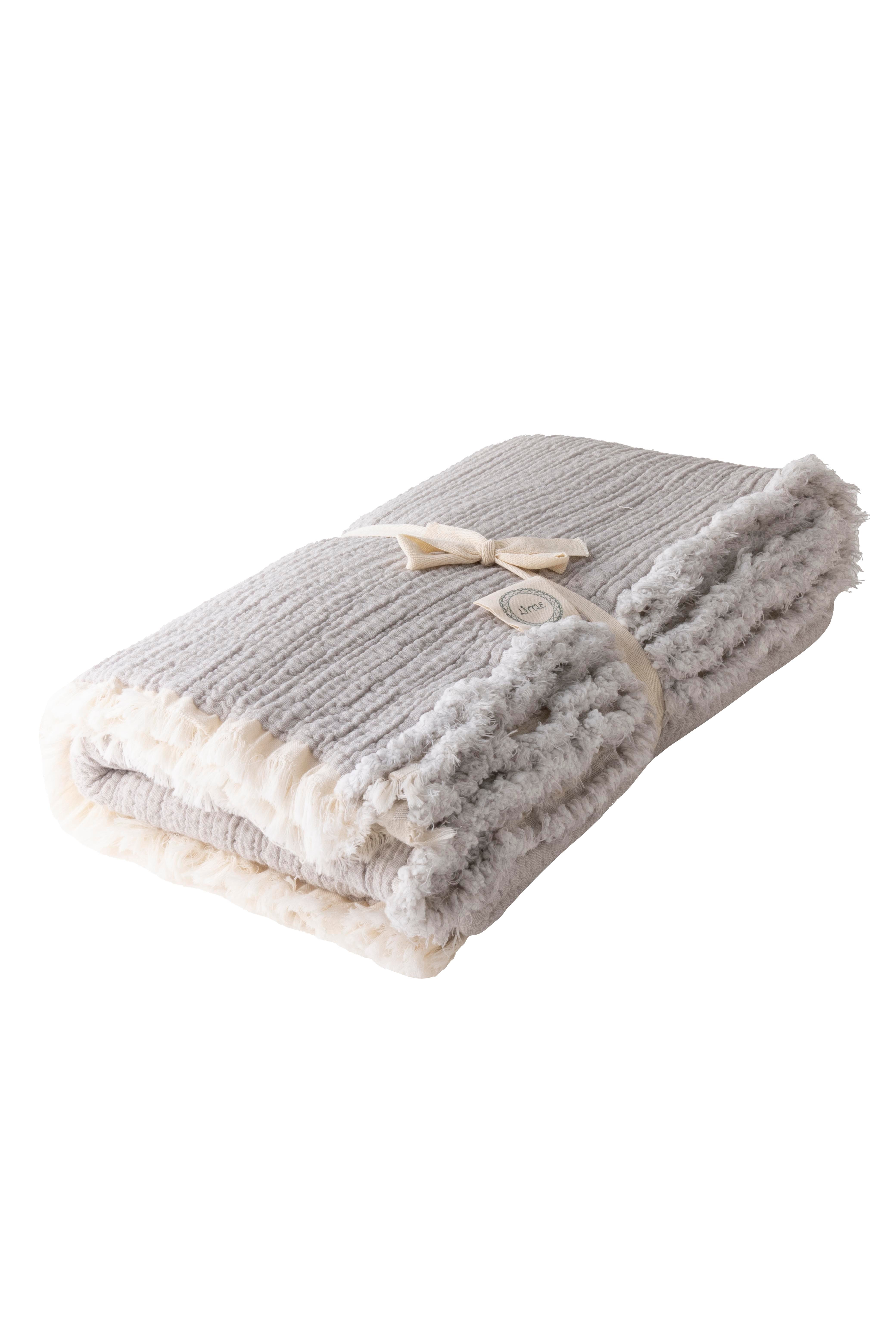Mylasa Home Müslin Bebek Yorganı 100x150cm Gri