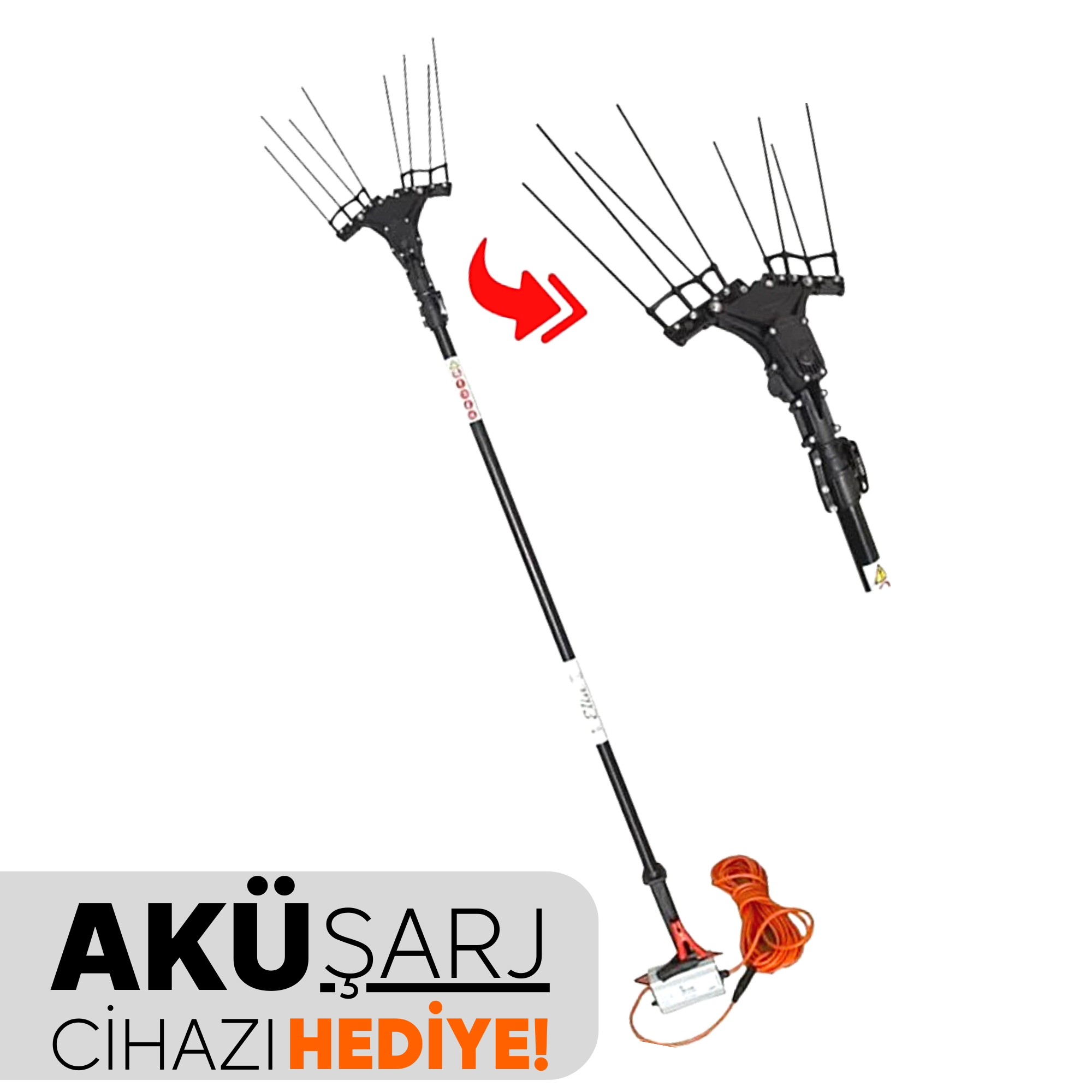 Elia 750 W Sensörlü Devir Ayarlı Zeytin Hasat Makinesi