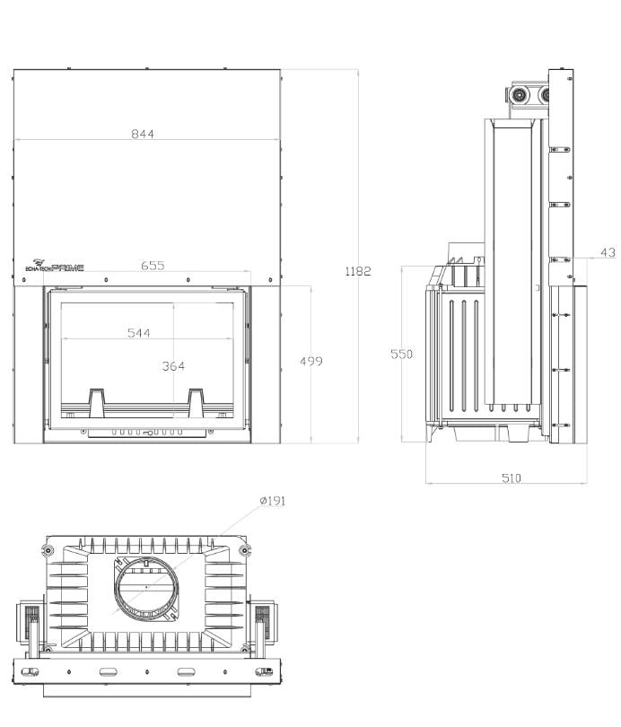Echatech Font 700/G Şömine