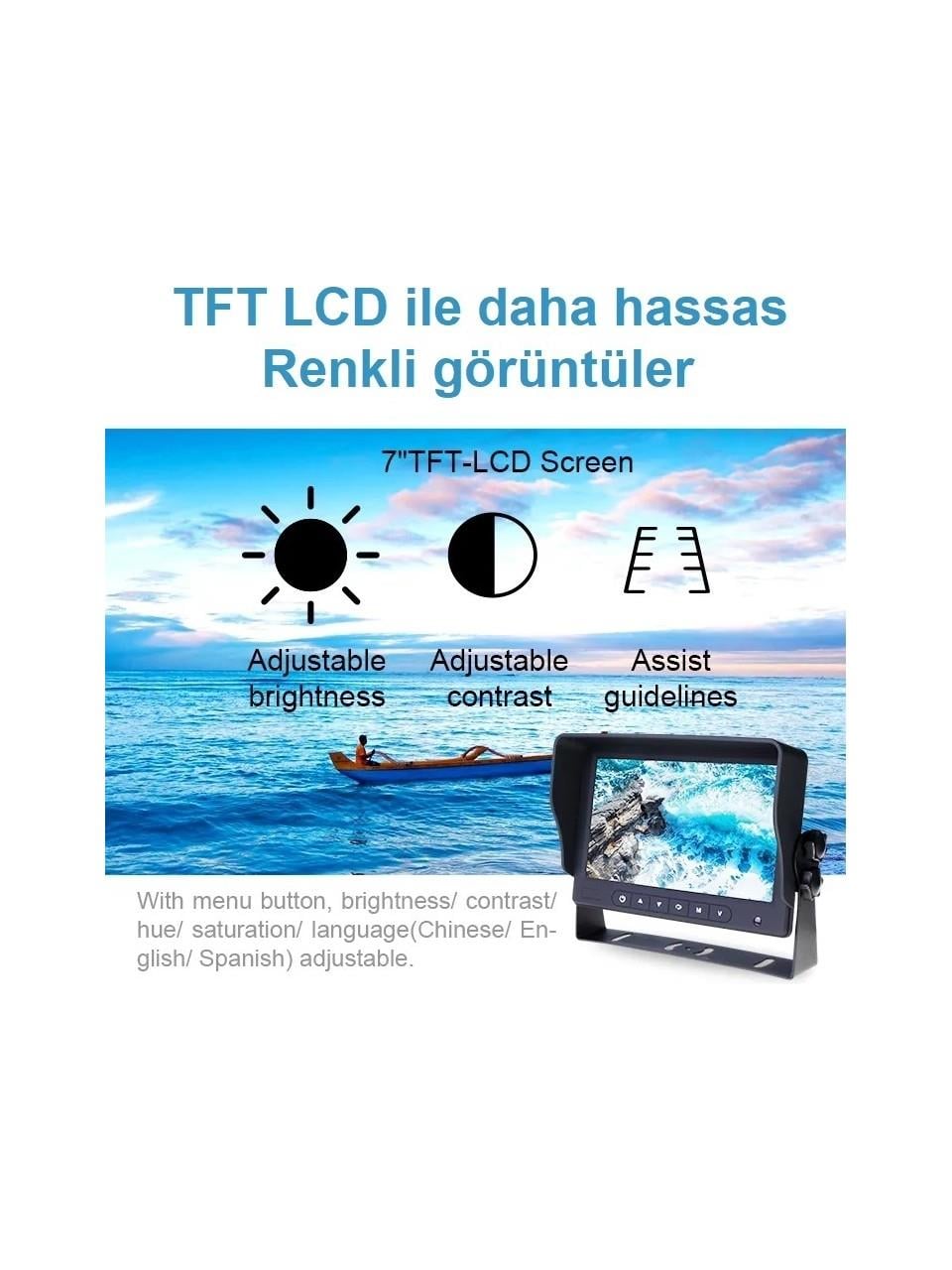 Blacksys Betoptek BTM710 Ticari Araç Ekranlı 3 Lü Kamera Sistemi